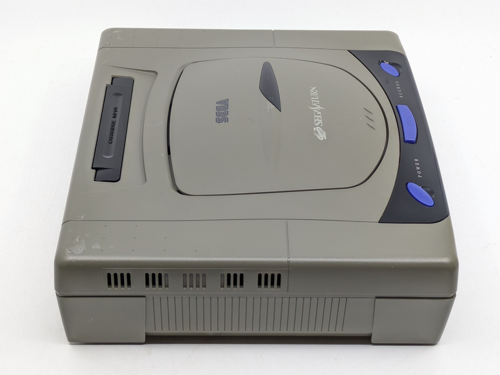 SEGA Saturn HST-3210 Gray Console Complete Set Tested Japan NTSC-J