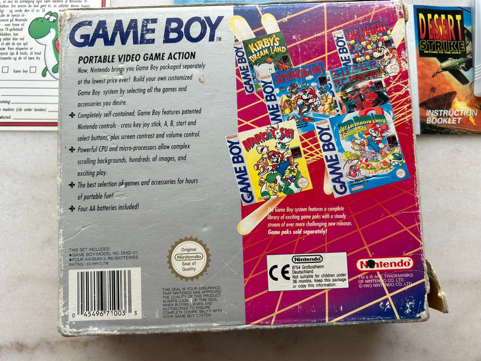 Nintendo Game Boy System DMG-01 Swedish in BOX with 13 Games Tetris