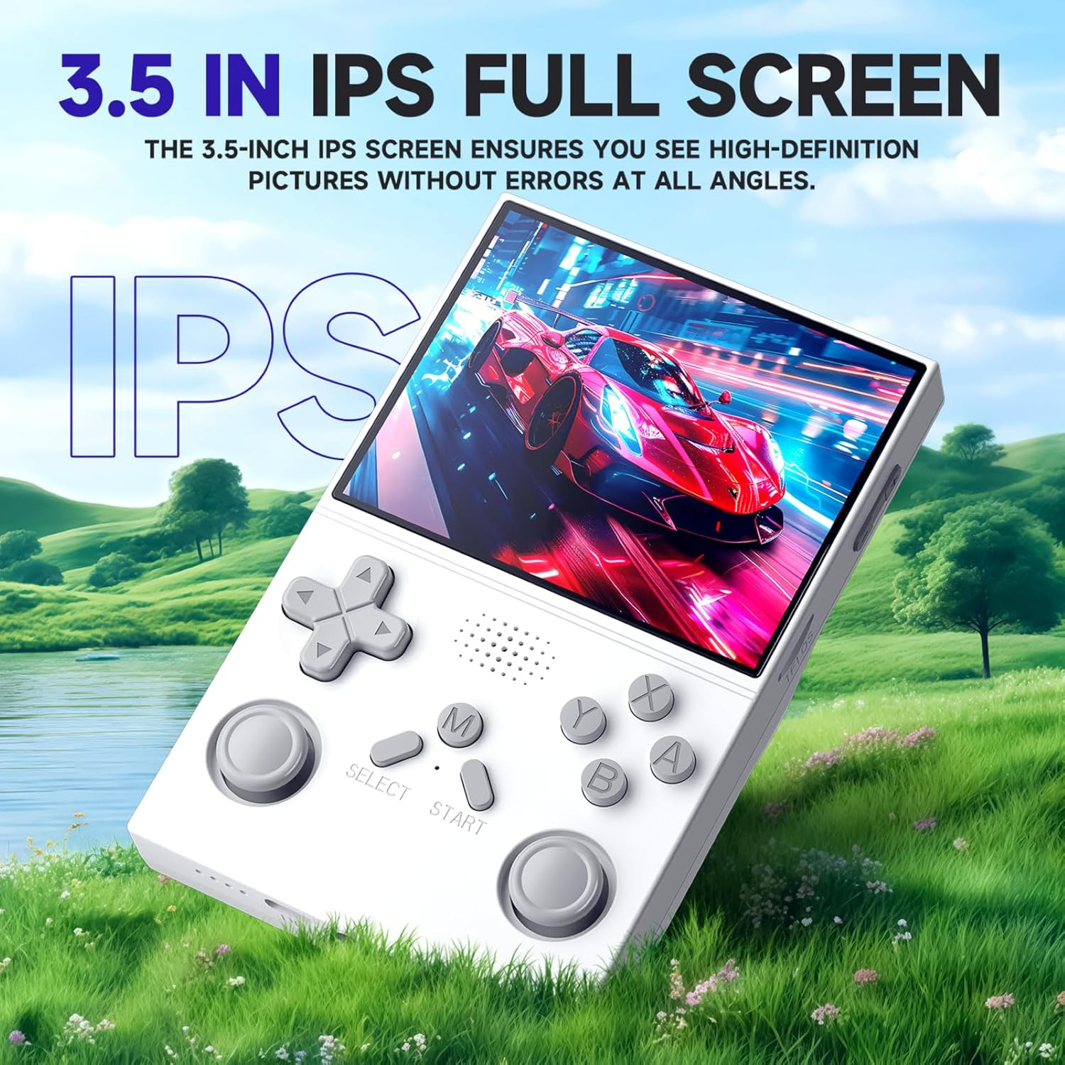 R40 Retro Handheld Game Console – Open Source System,3.5″ IPS Screen, 18,000+ Cl