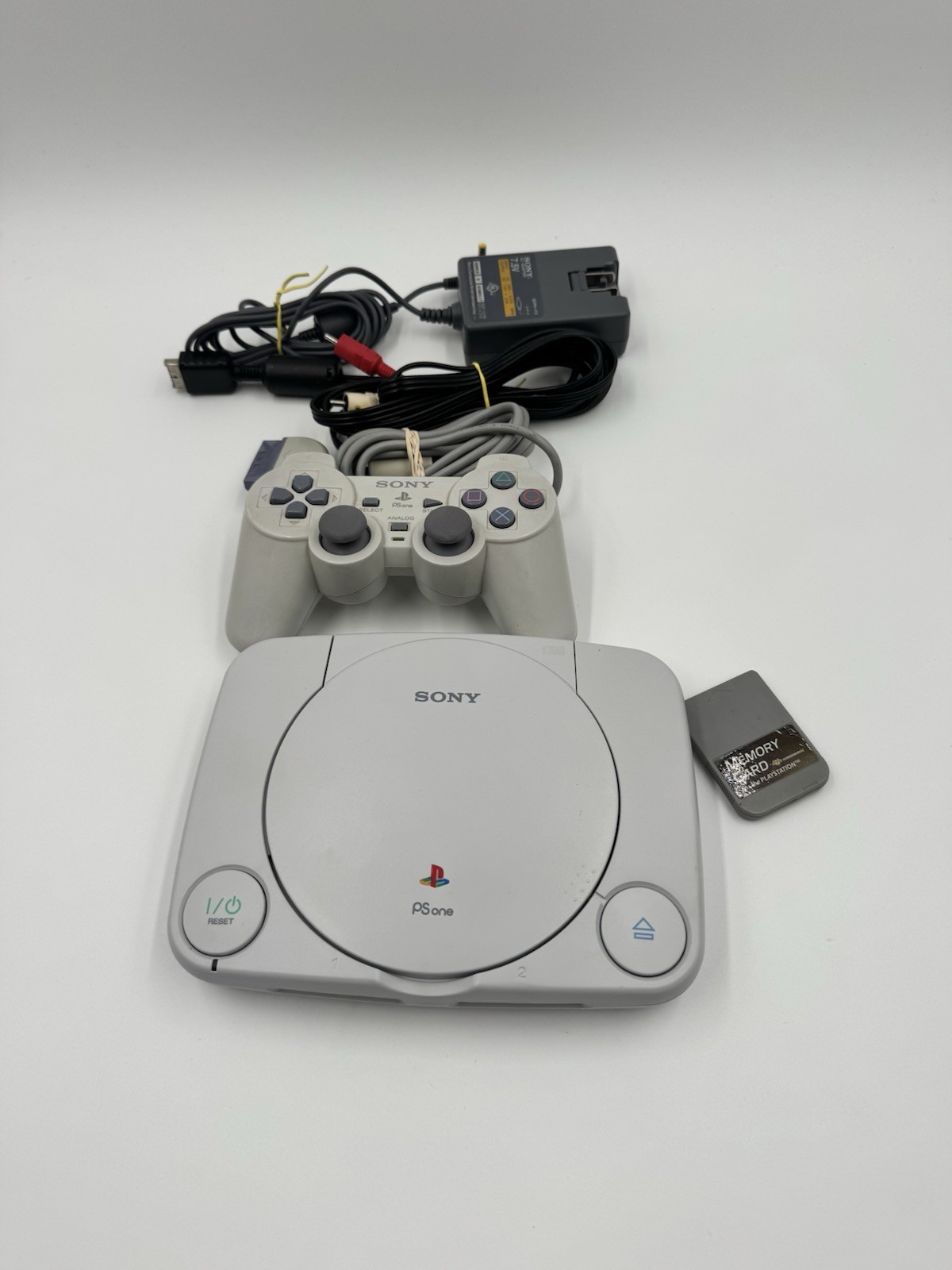 Sony PS One PS1 Slim White Console PS1 Tested