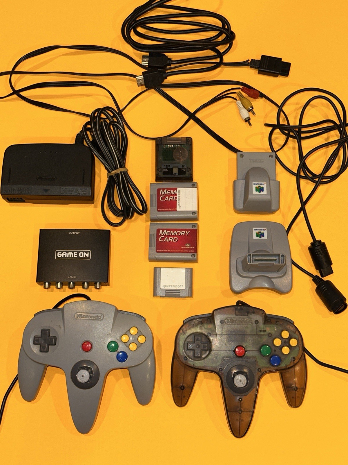 Nintendo 64 Black Console N64 w/Accessories + 18 RARE Game Cartridges FLAW READ