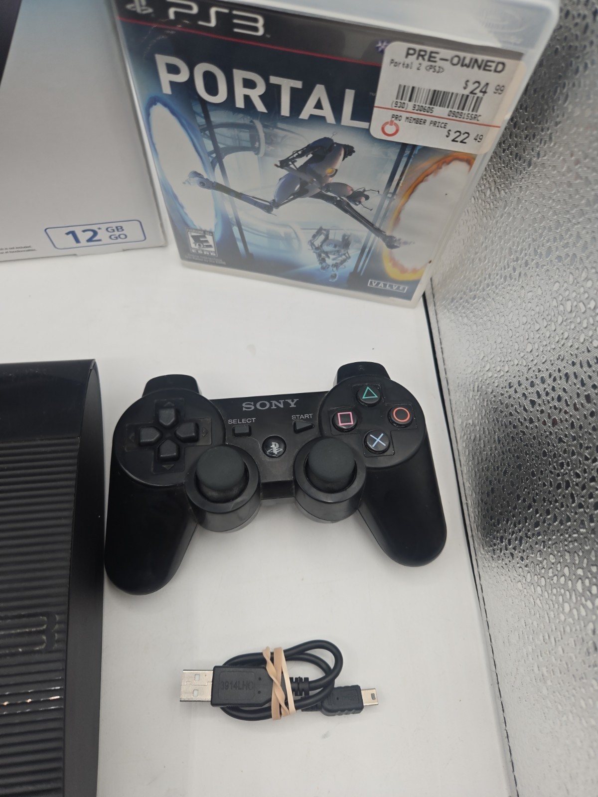 Sony PlayStation 3 Slim 12GB Home Console Black (CECH4301A) Matching Serial Box