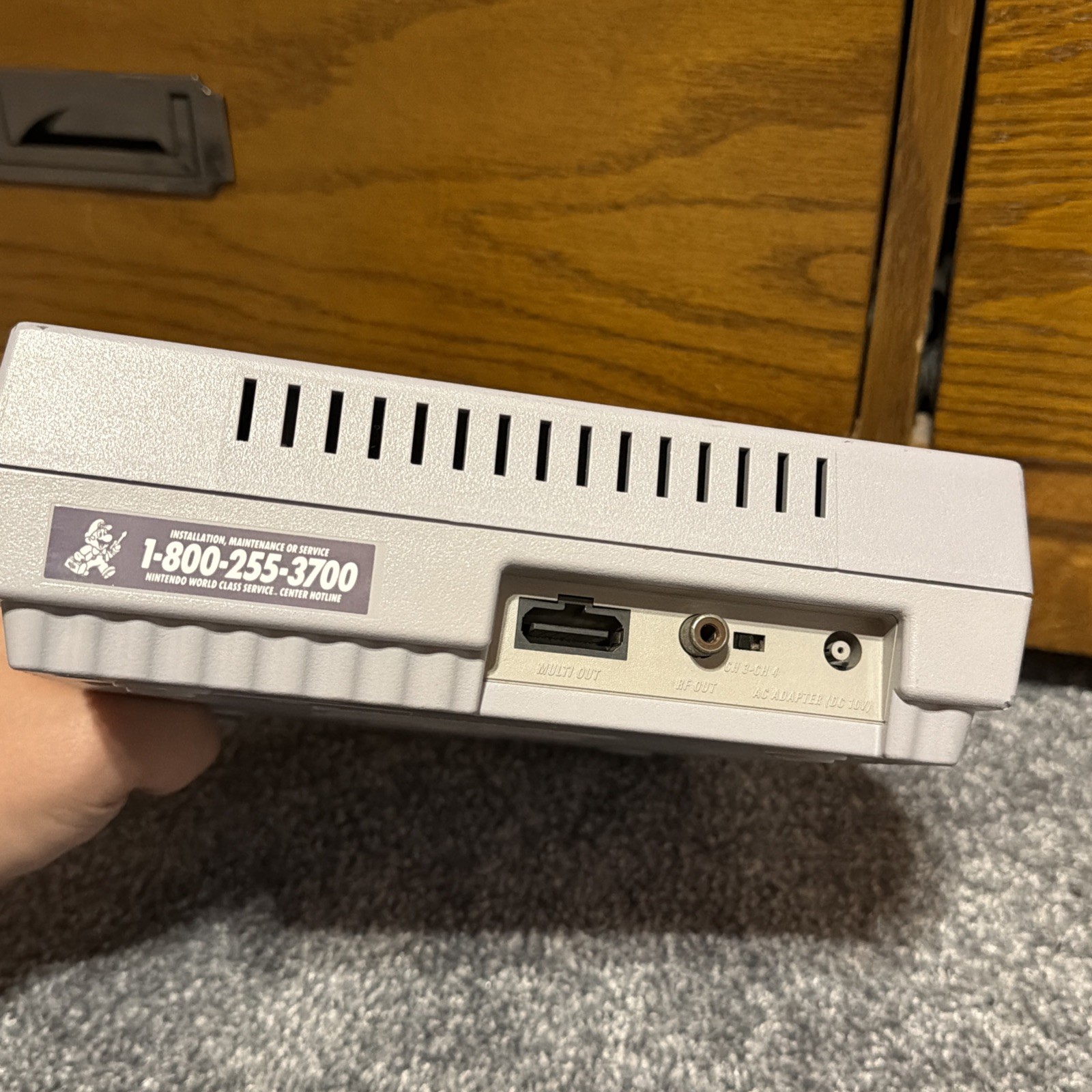 Super Nintendo SNES with 2 Controllers And Cords Working READ