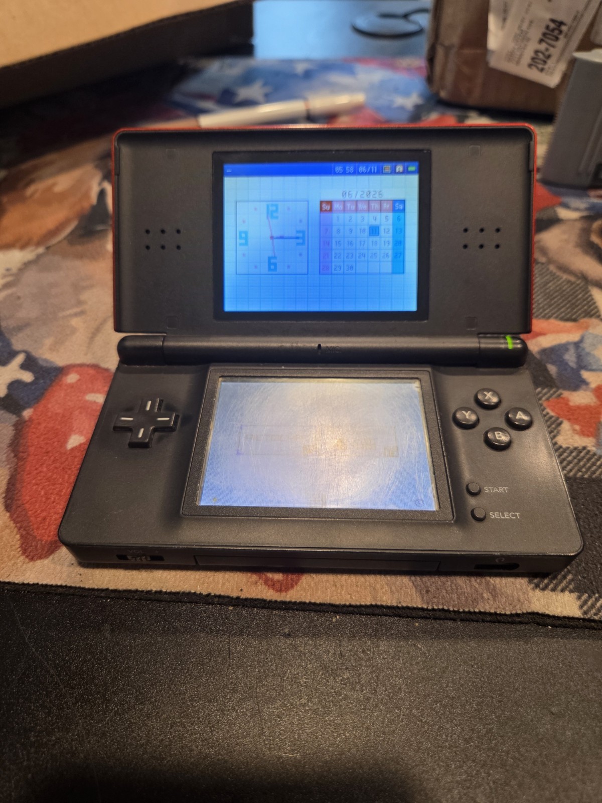 Nintendo DS Lite USG-001(JPN) Red Handheld Console w/ Stylus Only