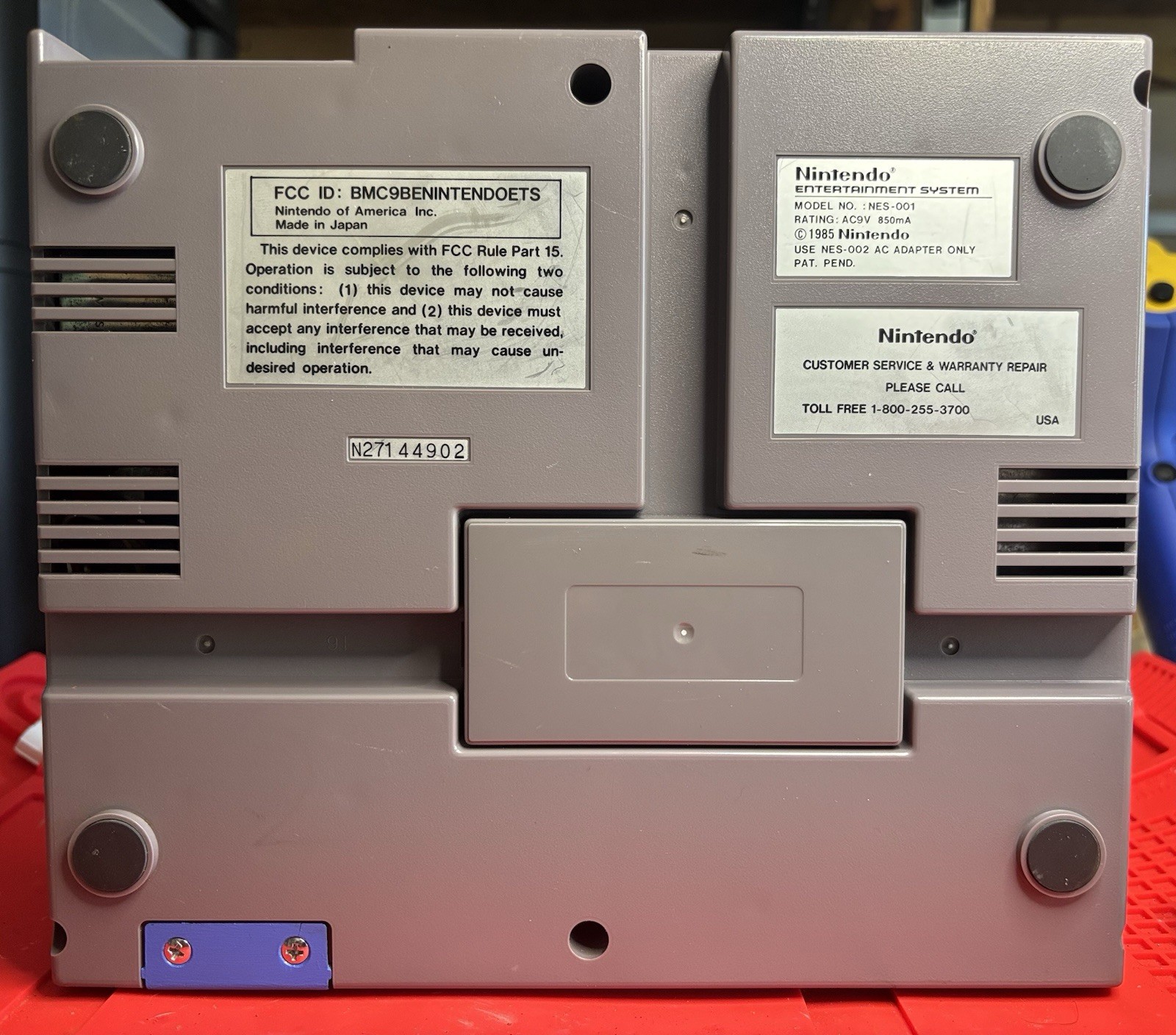 Custom Mega Man NES Nintendo Console NES-001 – Recapped, New VR, EXTRA CLEAN