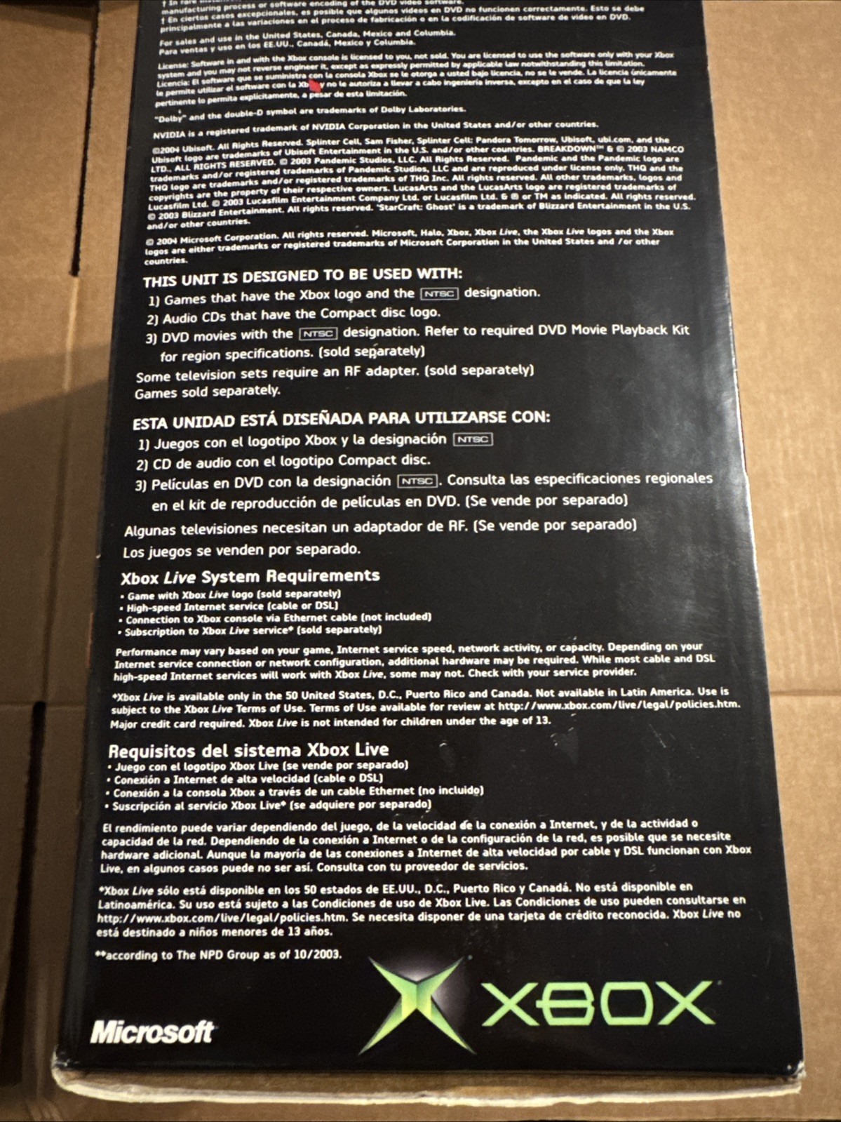 Special Edition Halo Edition Green OG Xbox Console BOX ONLY MINT (No Console)