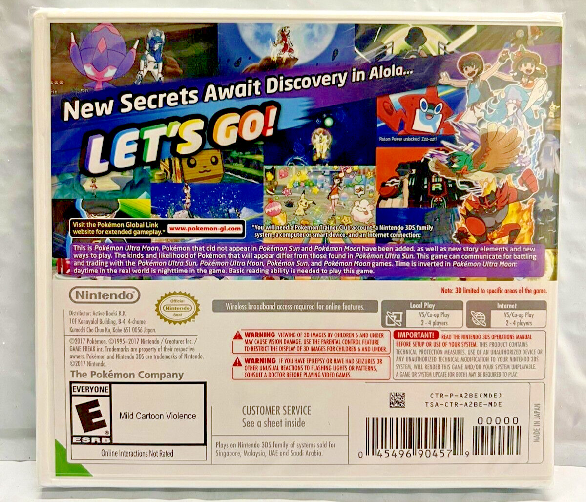 Pokémon Ultra Sun + Ultra Moon – Nintendo 3DS Brand New Sealed Bundle