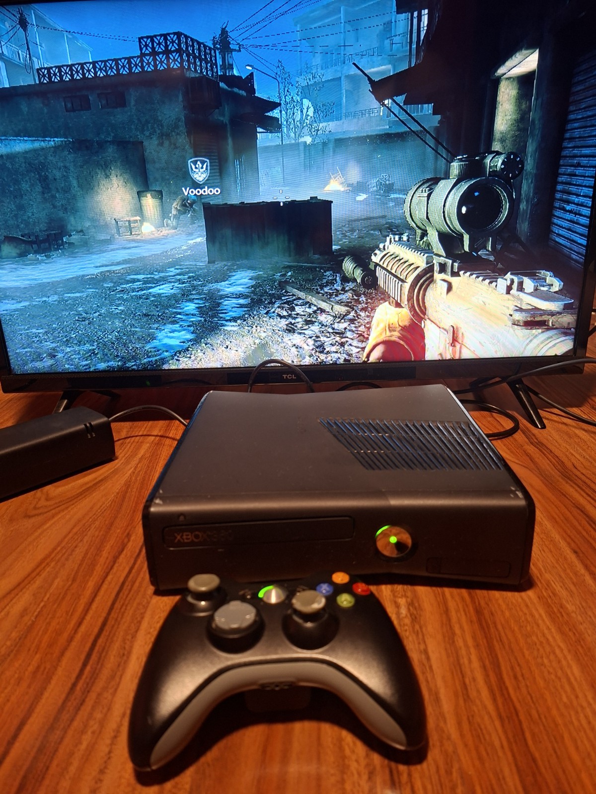 XBOX 360 Slim 250GB Console BUNDLE Microsoft TESTED (Used) Matte Black