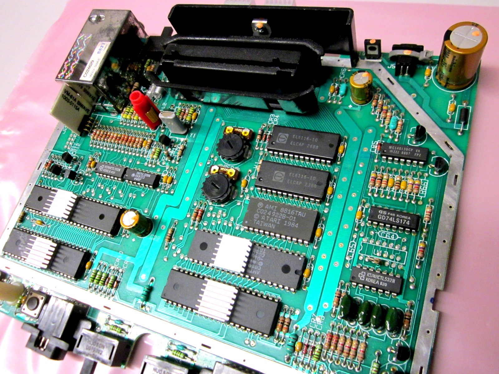 Atari 7800 Original EpR Reconditioned w/MODs Main Board Replacement