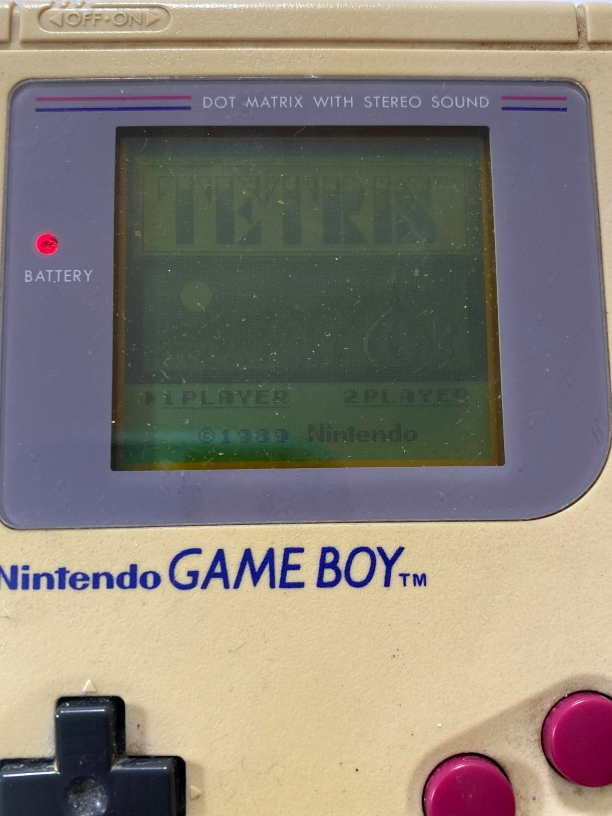 Original Nintendo Game Boy DMG-01 Handheld Console Tetris 1989 w/Power Cord