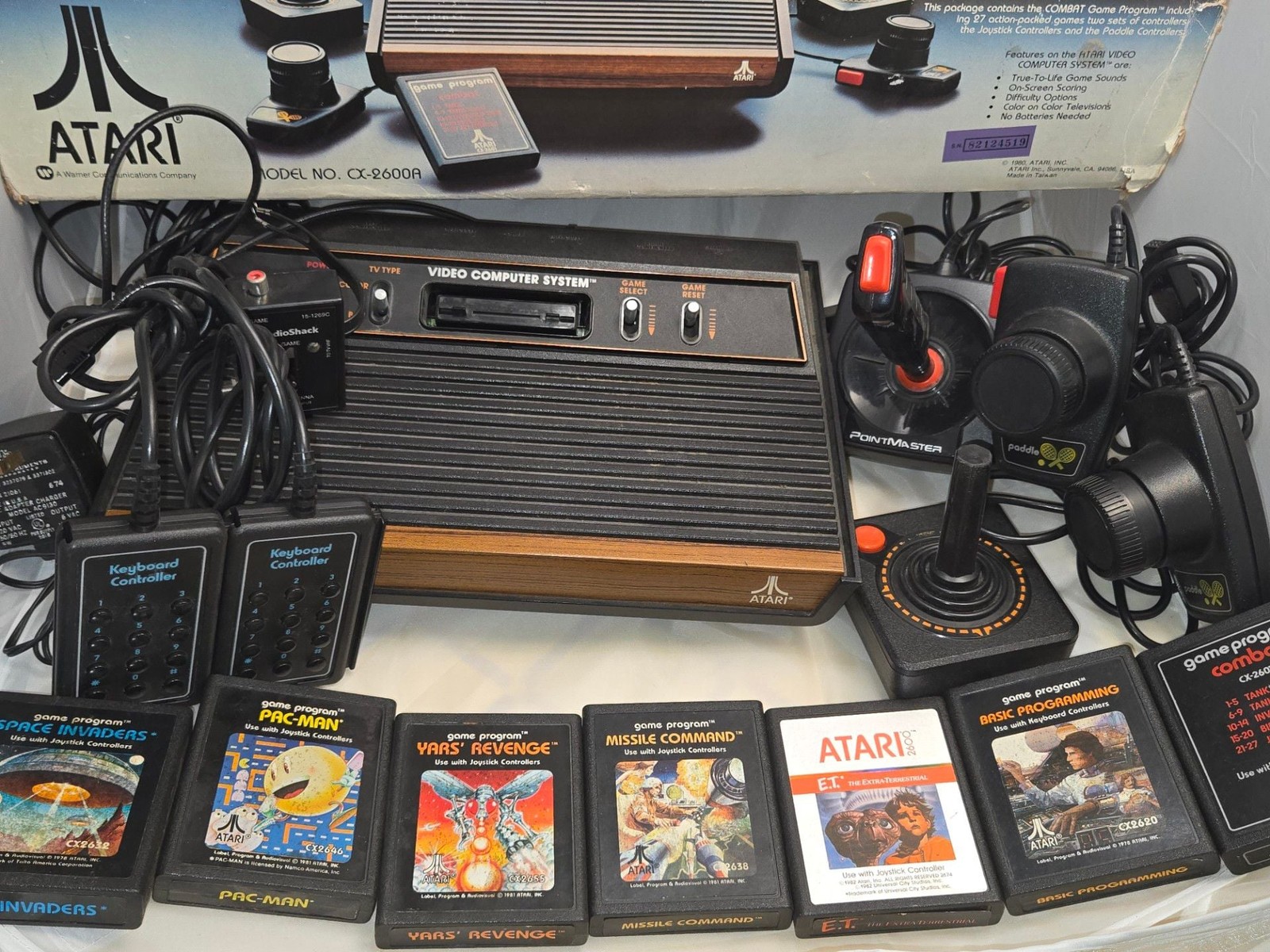 Vintage Atari 2600 Video Computer System CX-2600A Console with Original Box and