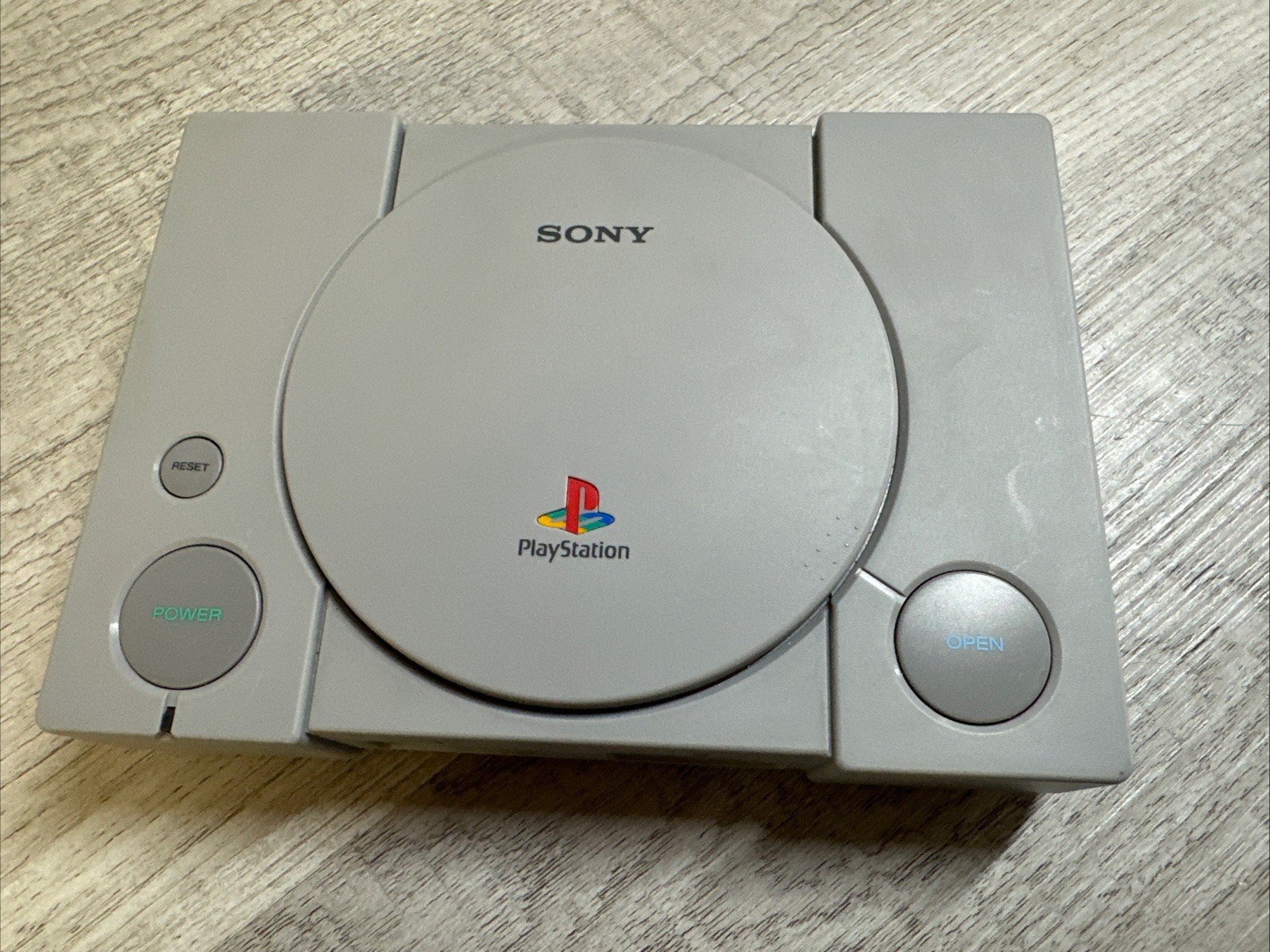 Sony PS1 PlayStation Classic Mini SCPH-1000R + 2 Controllers No Cables Tested