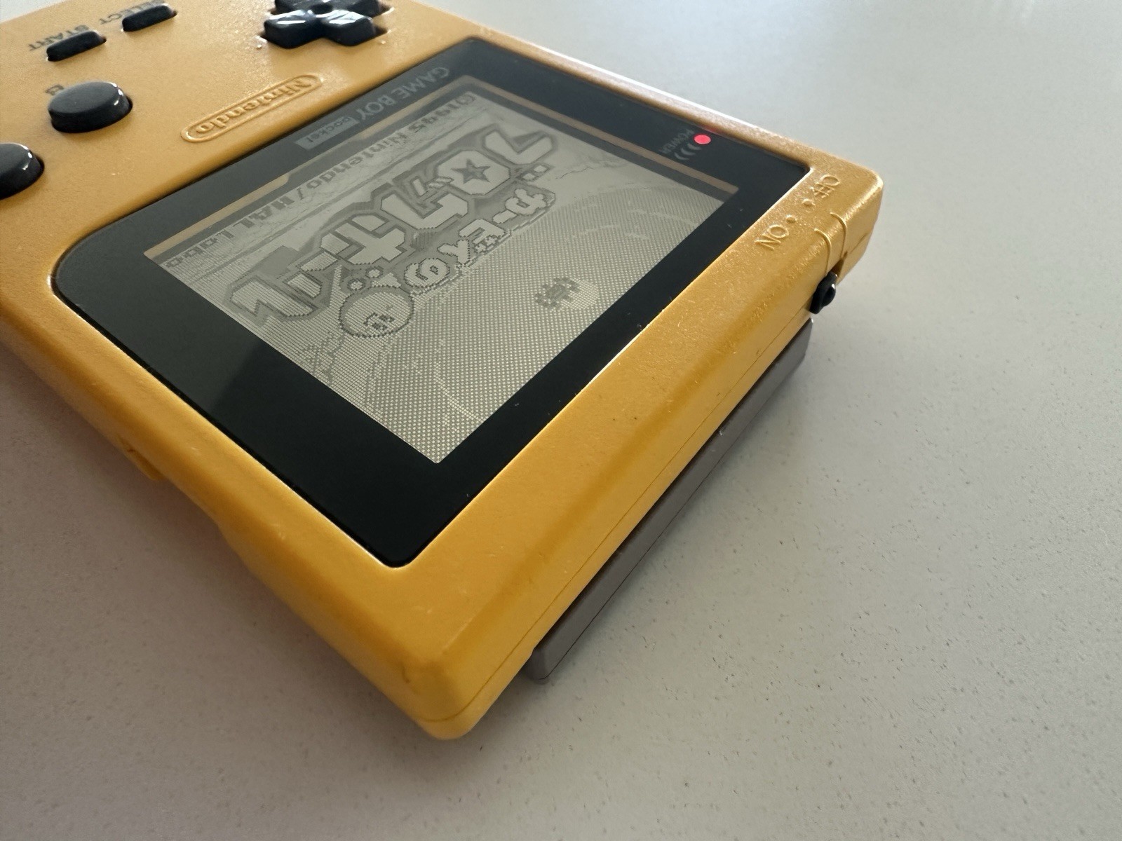 Nintendo Game Boy Pocket MGB-001 – Yellow – OEM Shell IPS Great Condition