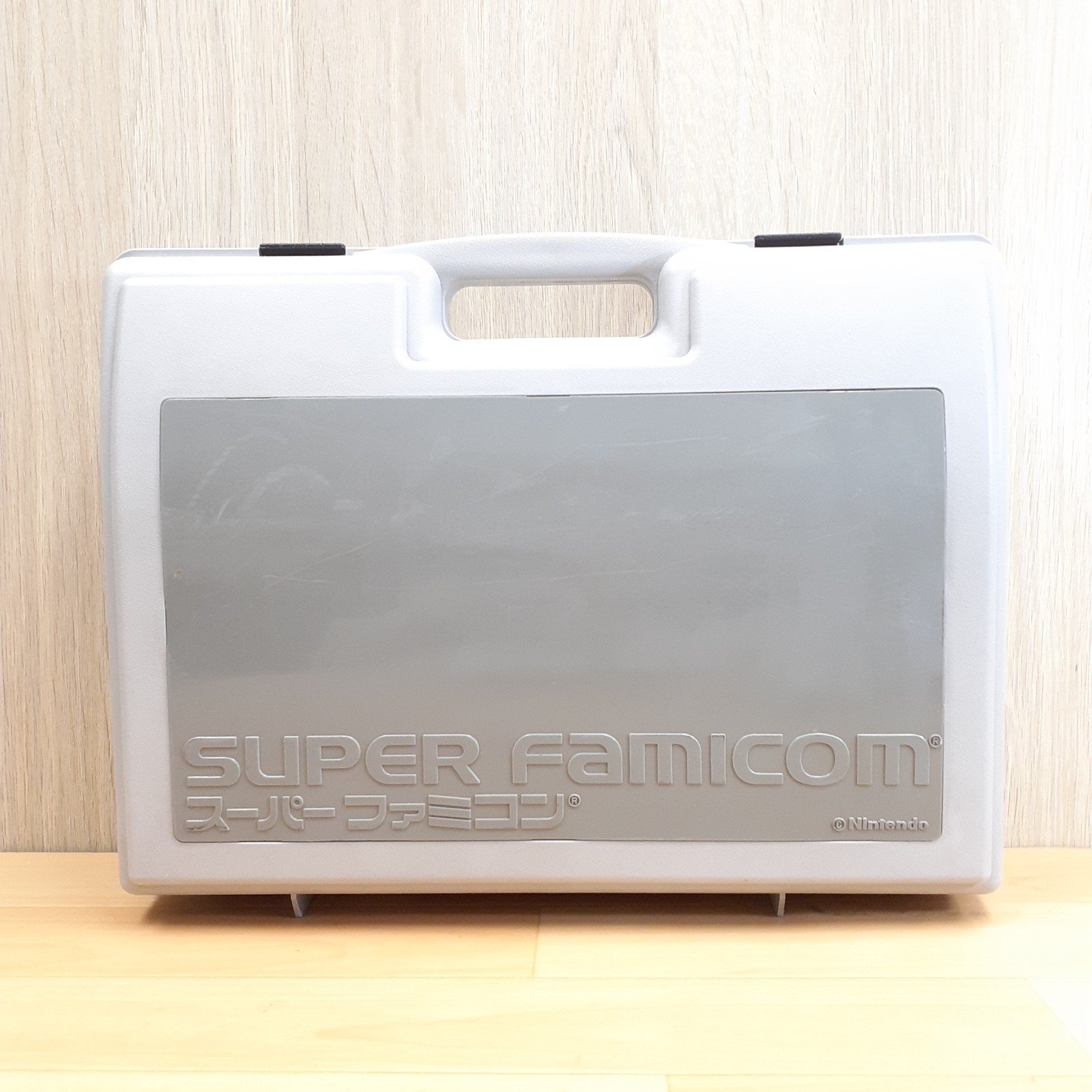 Nintendo Super Famicom Console with Mario World Storage Case &Game Japanese SNES