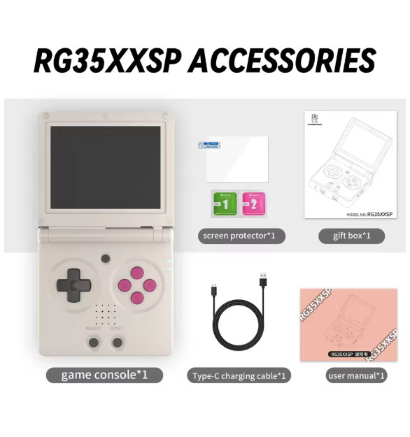 ANBERNIC RG35XXSP Flip Game Console 3.5» IPS Screen Mini HDMI