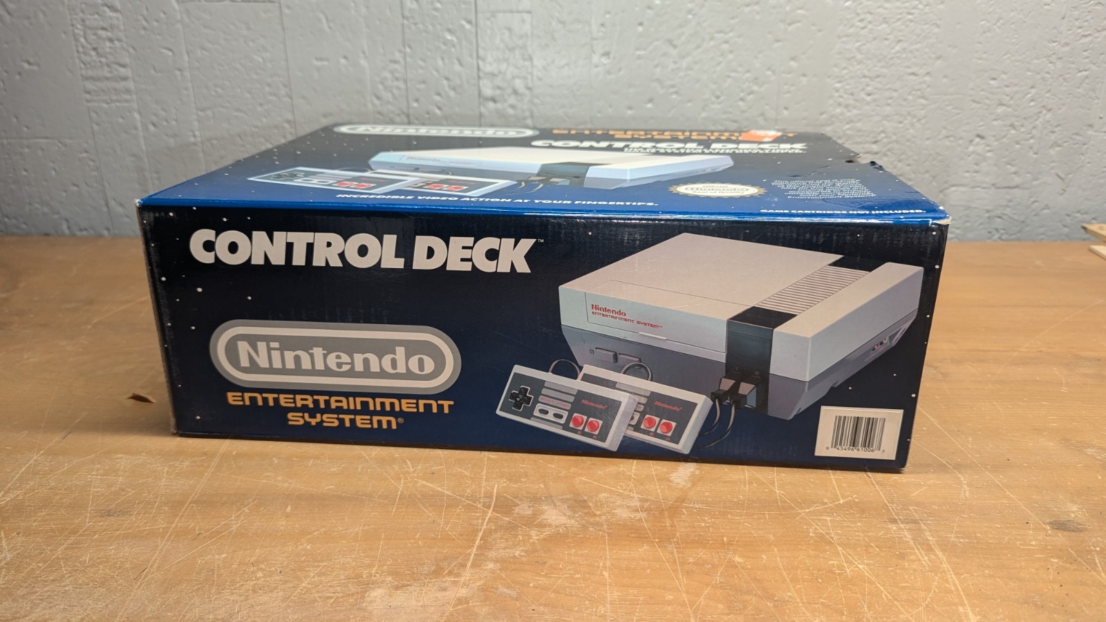 CLEAN CRISPY BOX ONLY 1987 Nintendo NES Control Deck System Console See Photos
