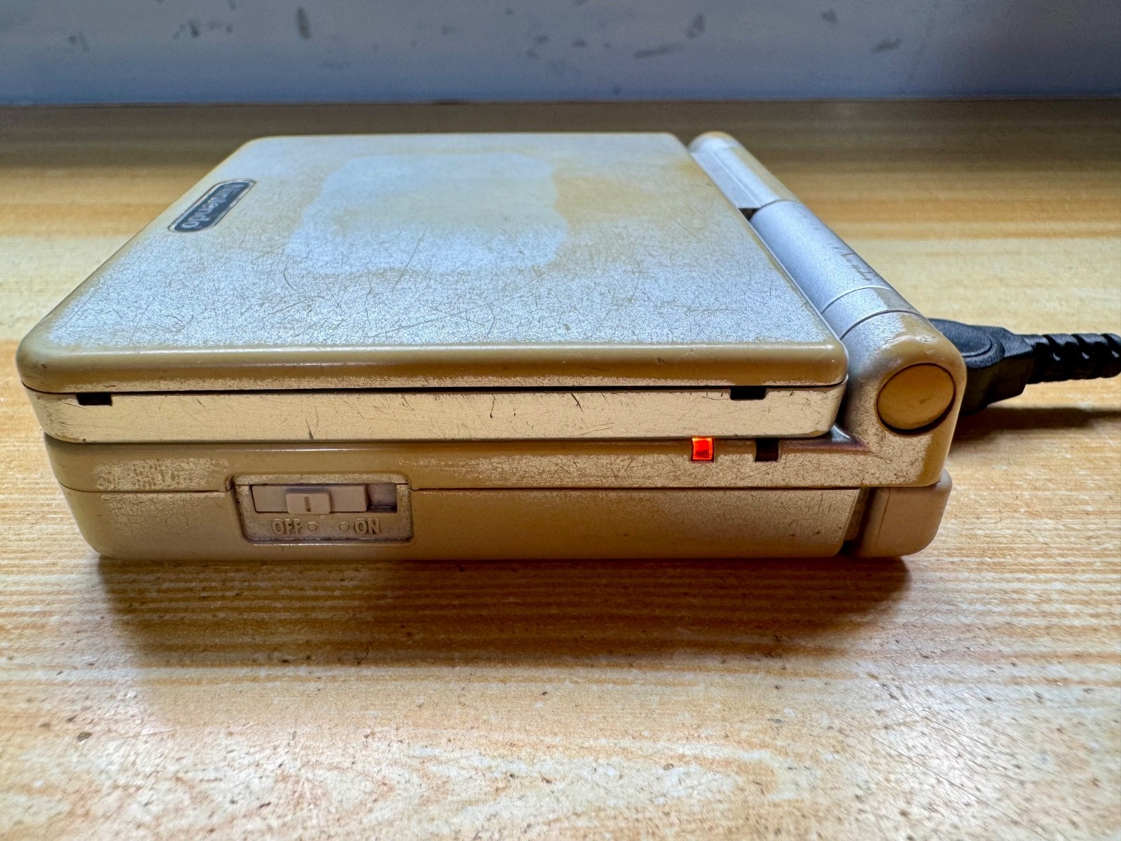 Nintendo Gameboy Advance SP AGS001 Ice Metallic Silver Handheld System Console