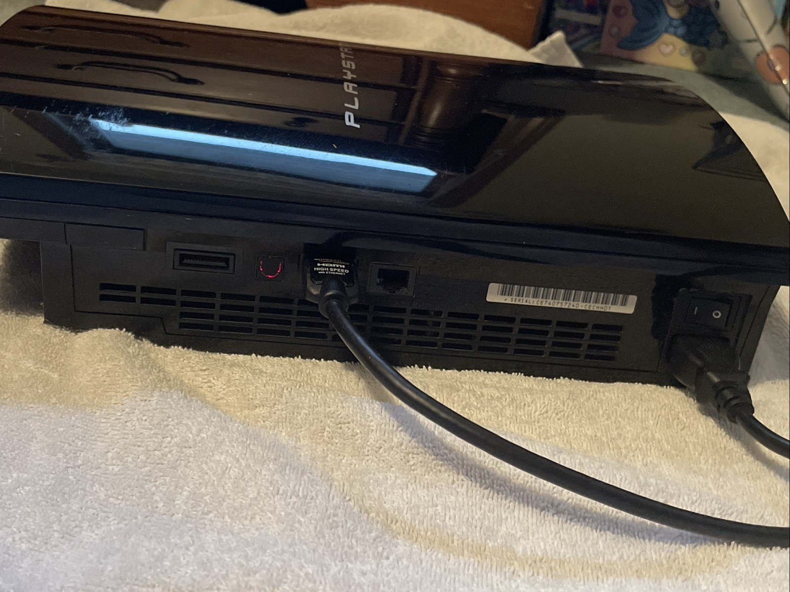 Sony PlayStation 3 CECHH01 Black Console Tested Working