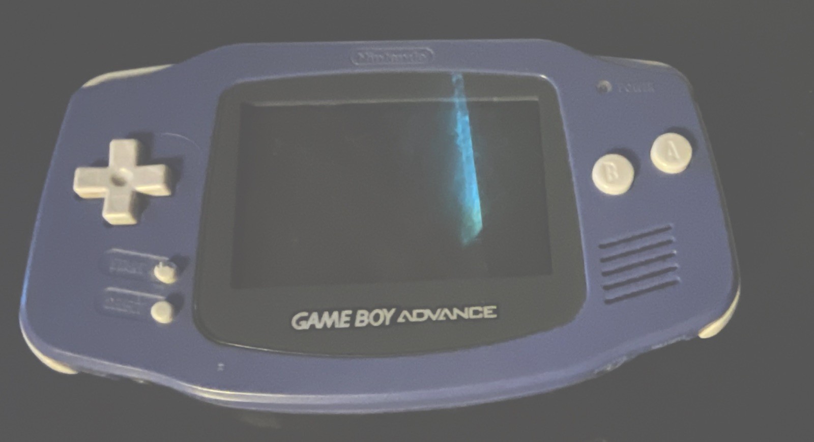 Nintendo Game Boy Advance Blue Handheld System AGB-001 Headphone Jack