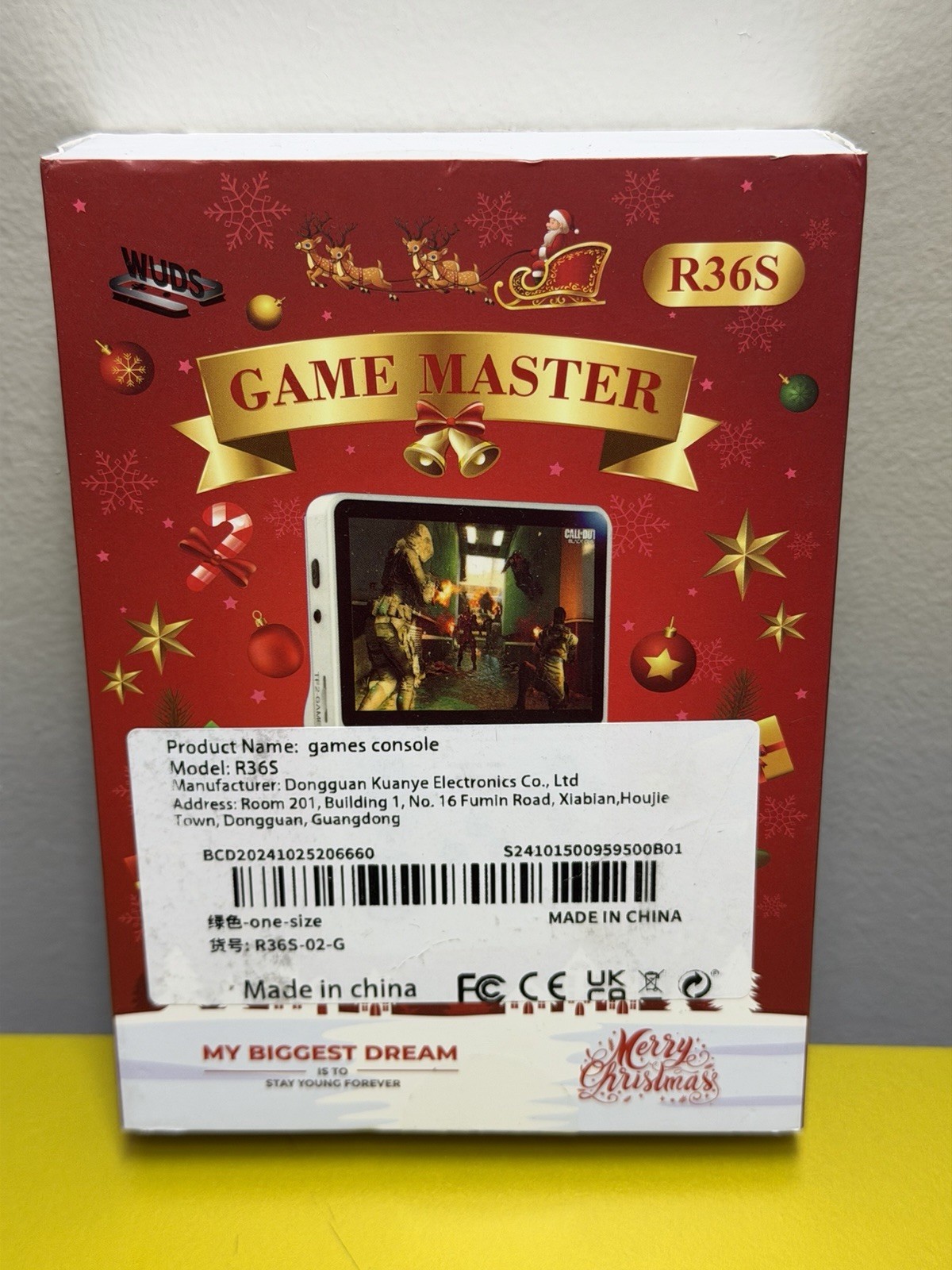 R36S Game Master Handheld Console 3.5″ IPS 64GB Green
