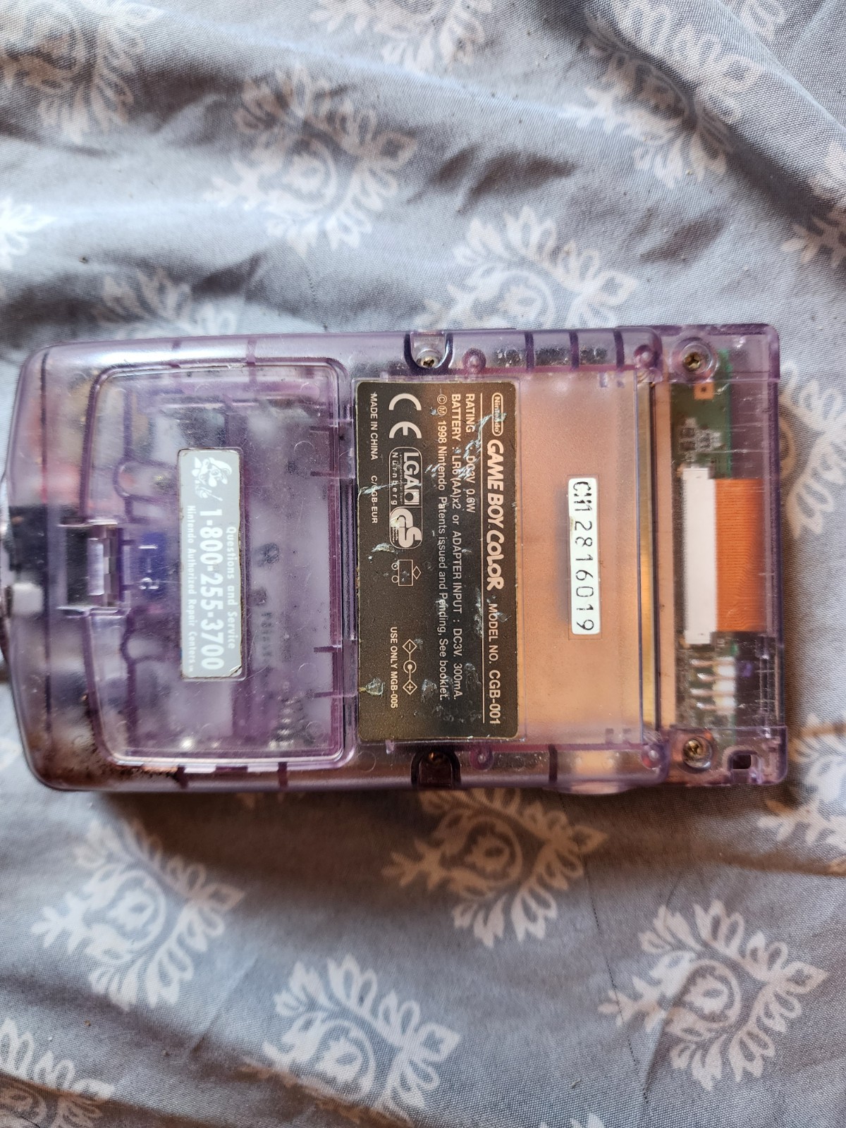 Nintendo CGB-S-SA Game Boy Console – Clear