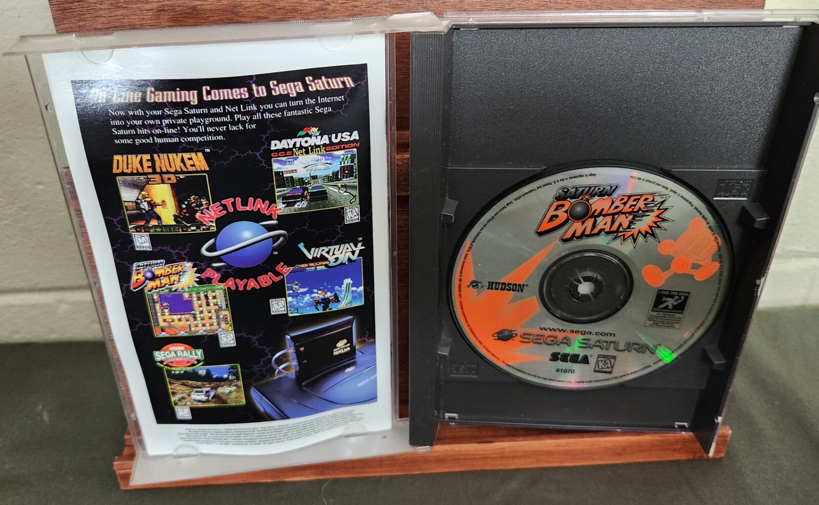 SEGA Saturn Console MK-80000A With Complete Saturn Bomber Man Tested & More!