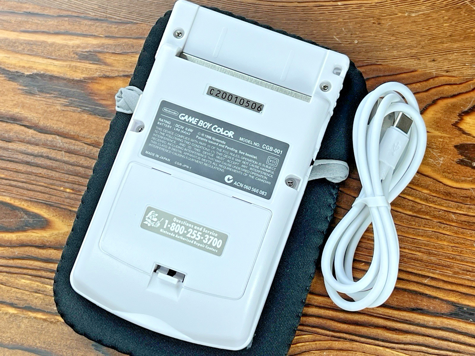 White 💎 FPGBC Gameboy Color GBC Funnyplaying XL IPS Screen USB-C Console