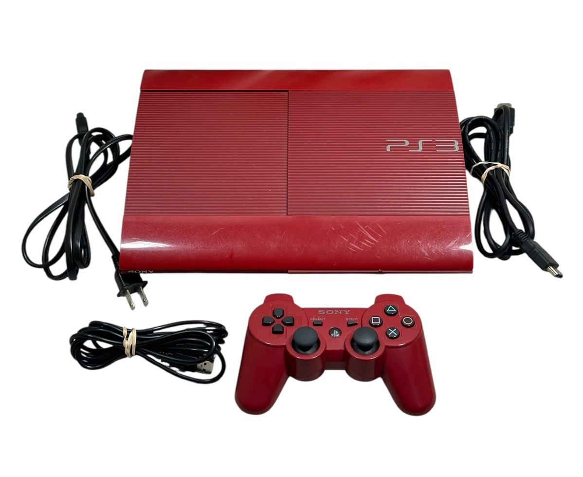 Sony PlayStation 3 PS3 Super Slim Red God of War Console System Bundle – Tested