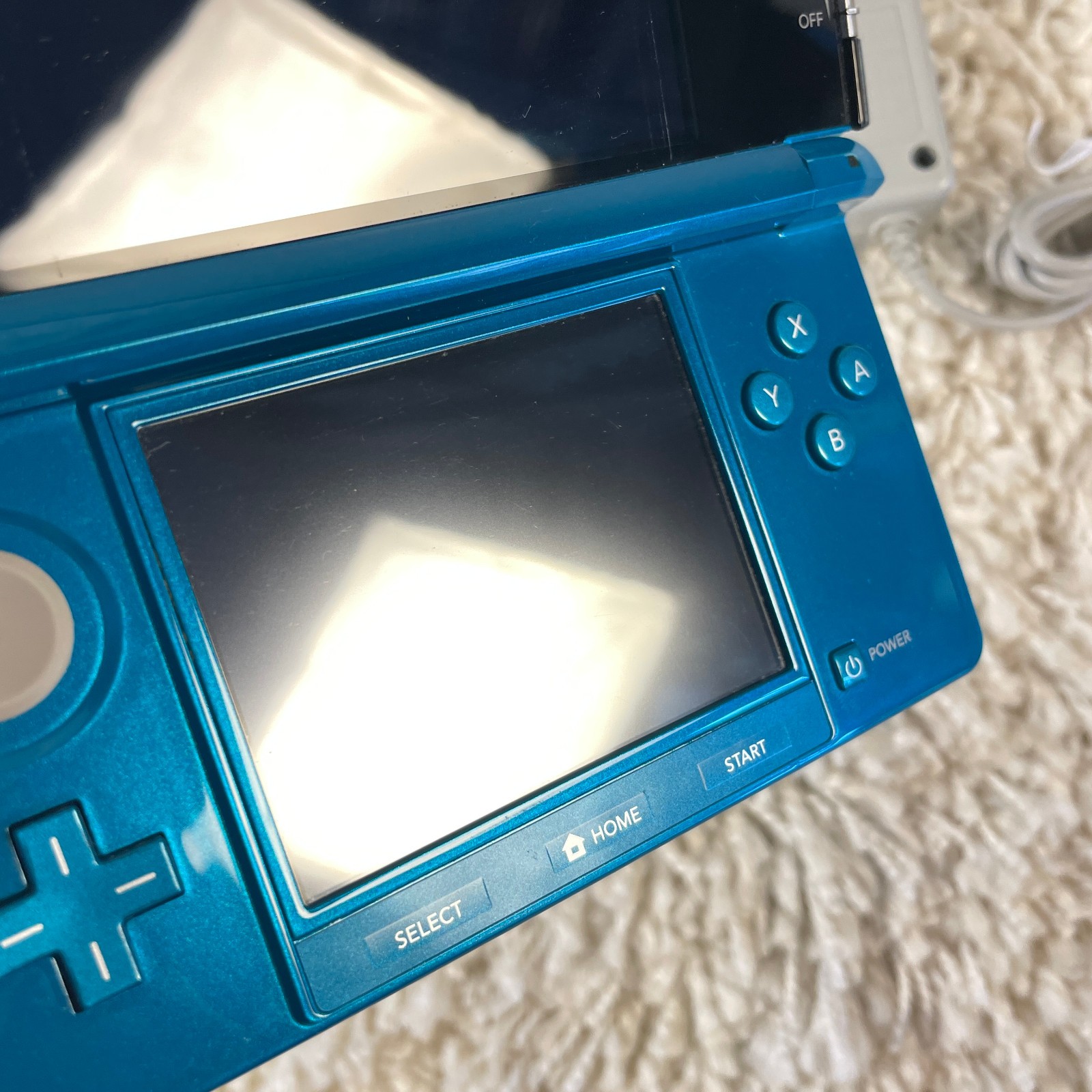 Nintendo 3DS Aqua Blue Handheld Handheld Console System CTR-001 Tested