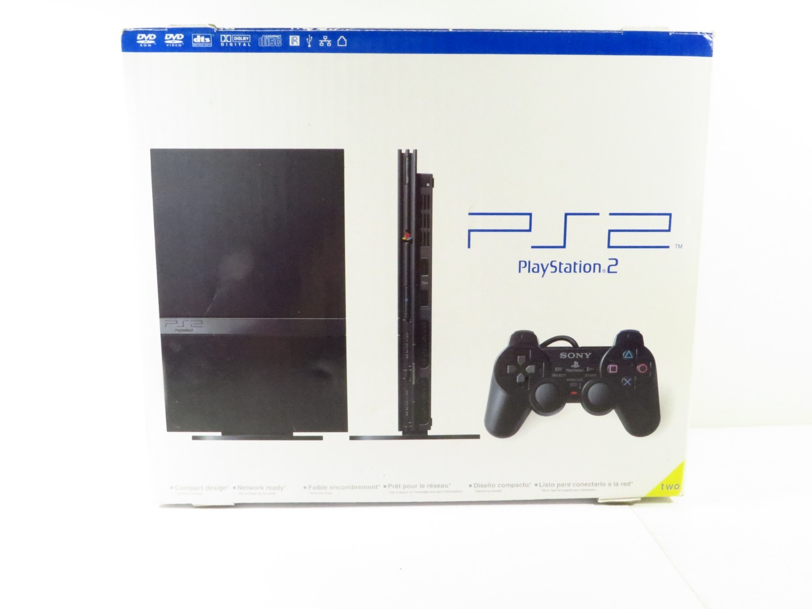 Sony Playstation 2 Charcoal Black SCPH-70012 Console, Complete in Box, Tested