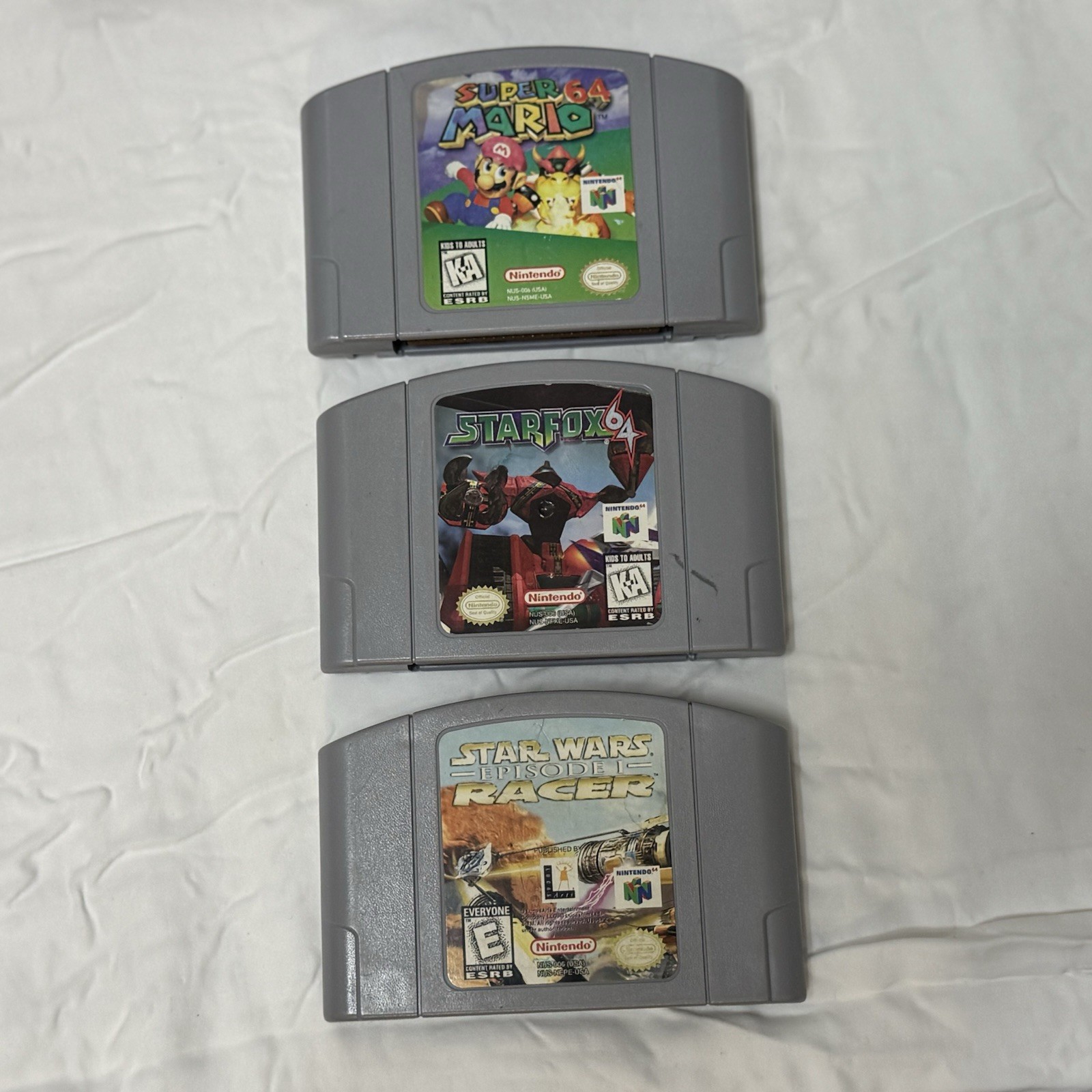 Nintendo 64 N64 Console Bundle Tested Working 3 OEM Controllers 7 Games Mario 64