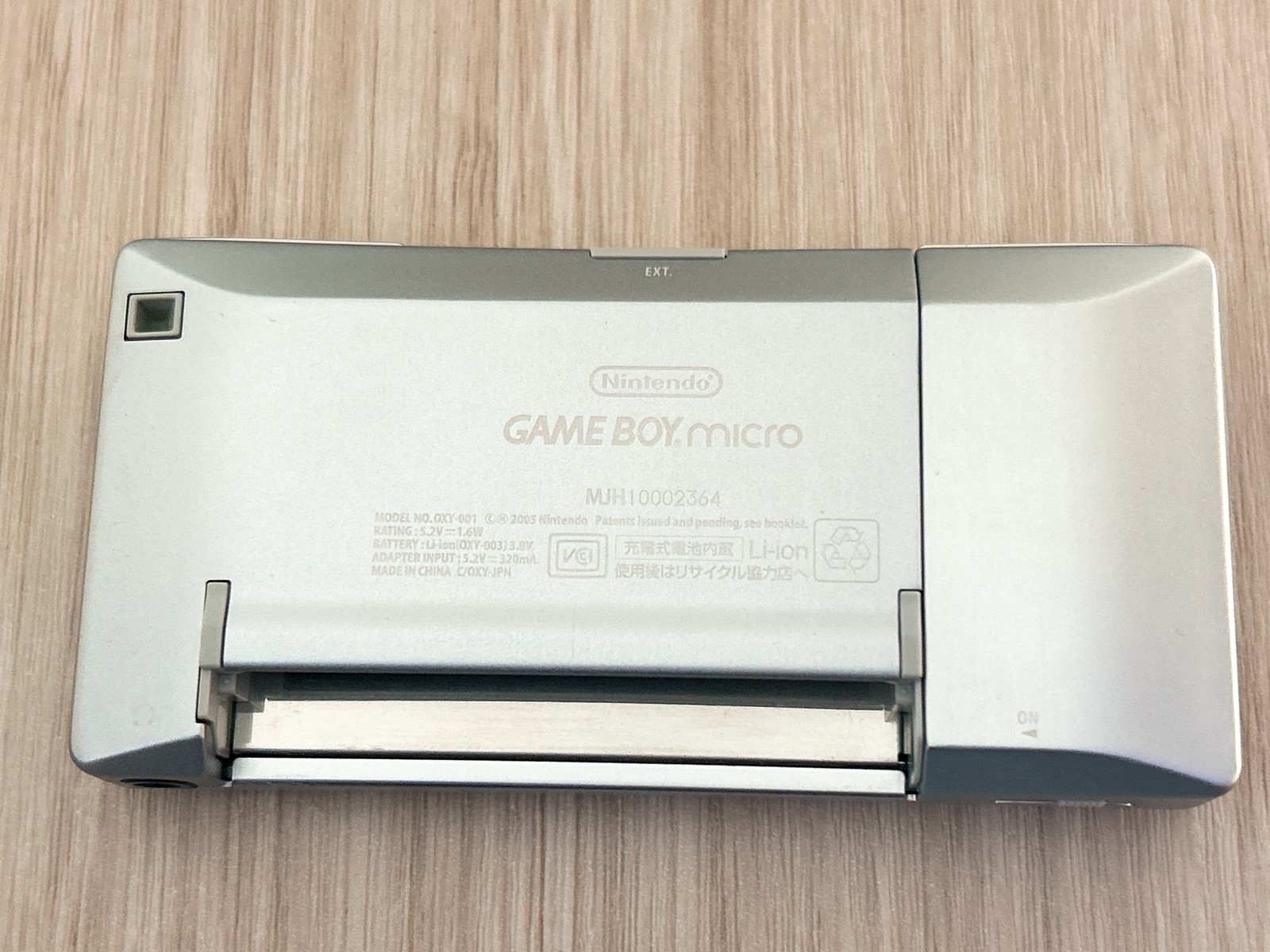 Nintendo GameBoy Micro Silver Console Tested w/ OEM AC Charger – Near Mint