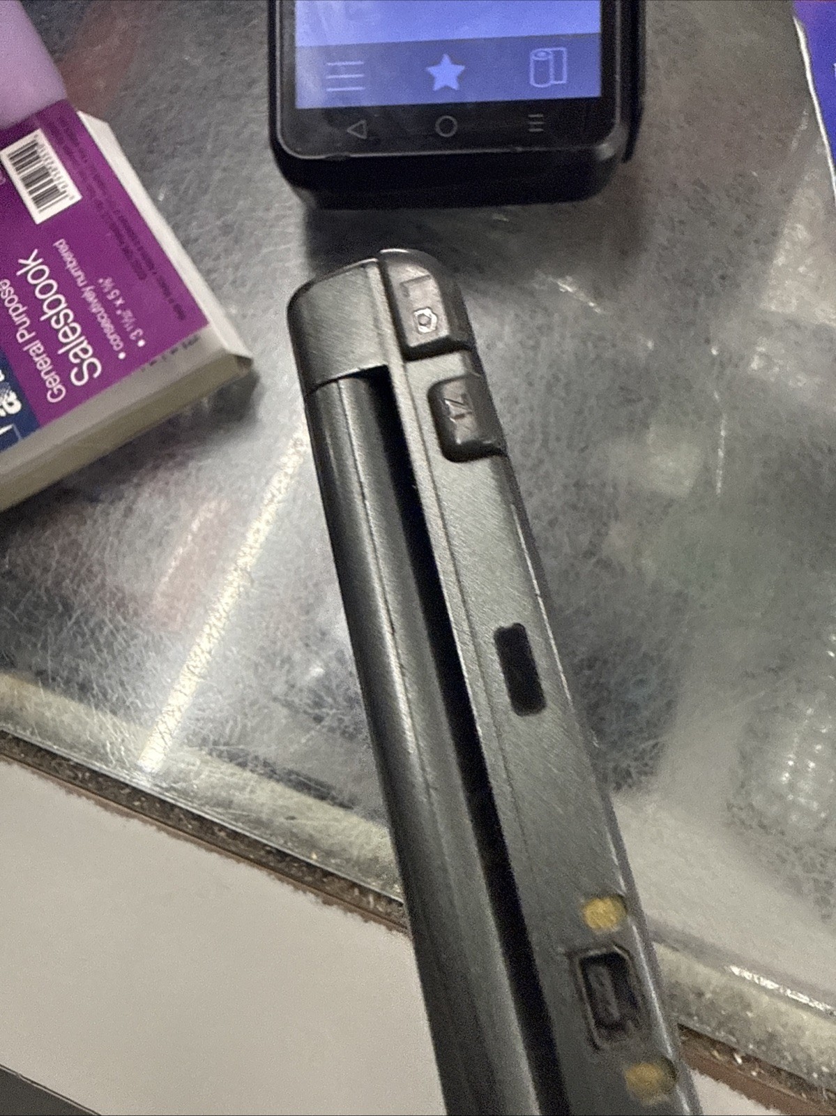 New Nintendo 3DS LL Metallic Black For Parts / Repair / Work