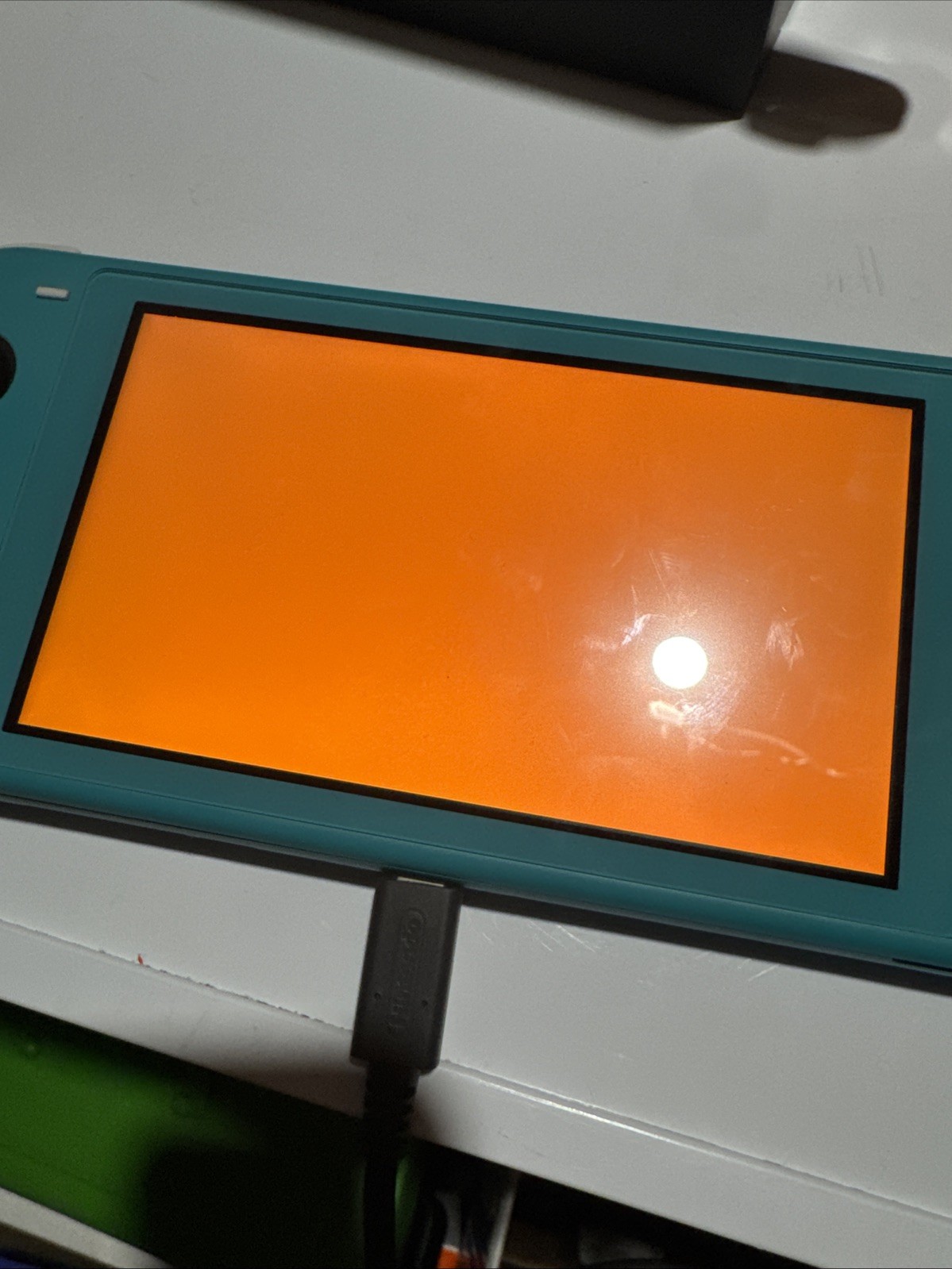 Nintendo Switch Lite Turquoise Parts As Is Blue Screen Anima Crossing Orange Scr