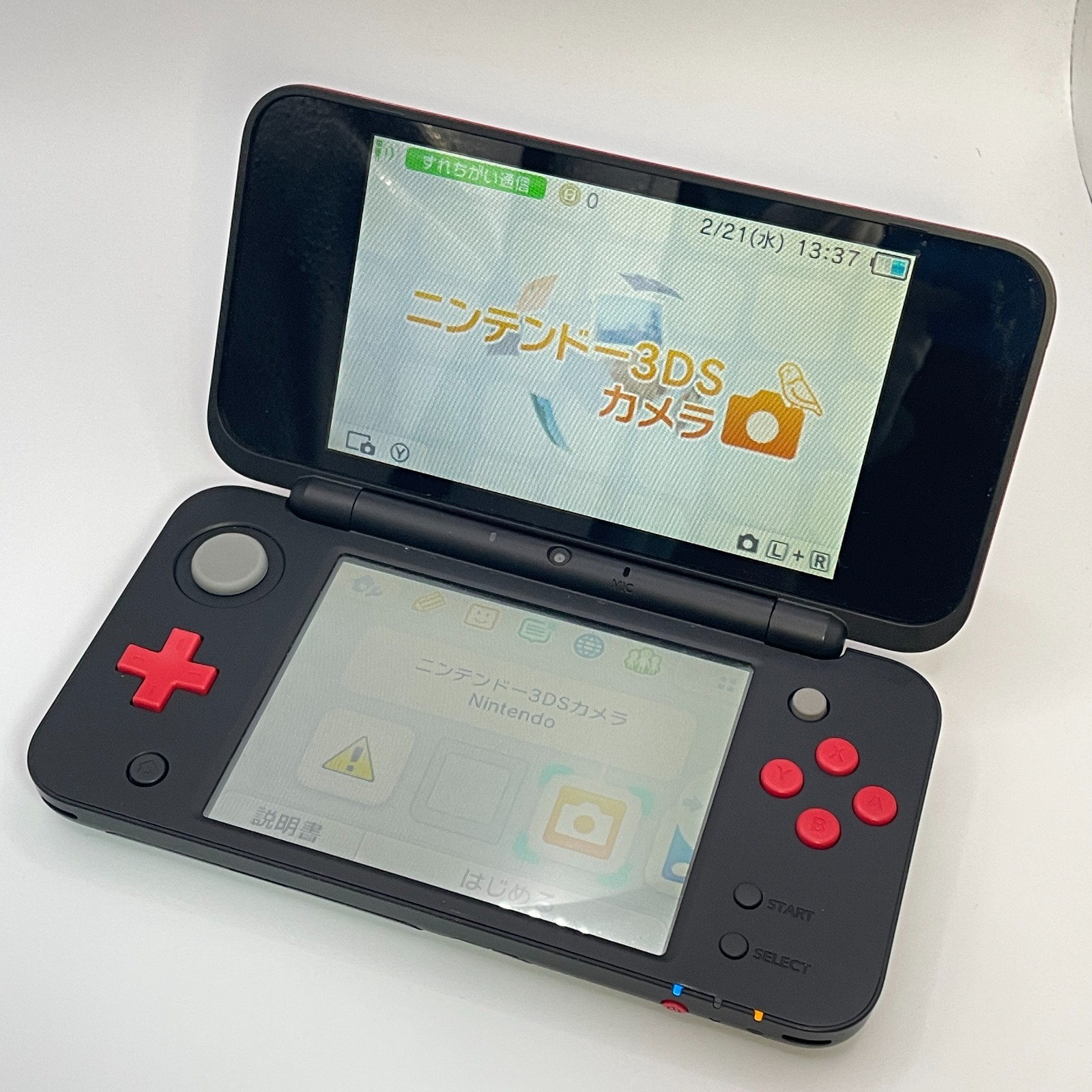 New Nintendo 2DS XL LL Mario Kart 7 Red Black Console NTSC-J (Japan) Working