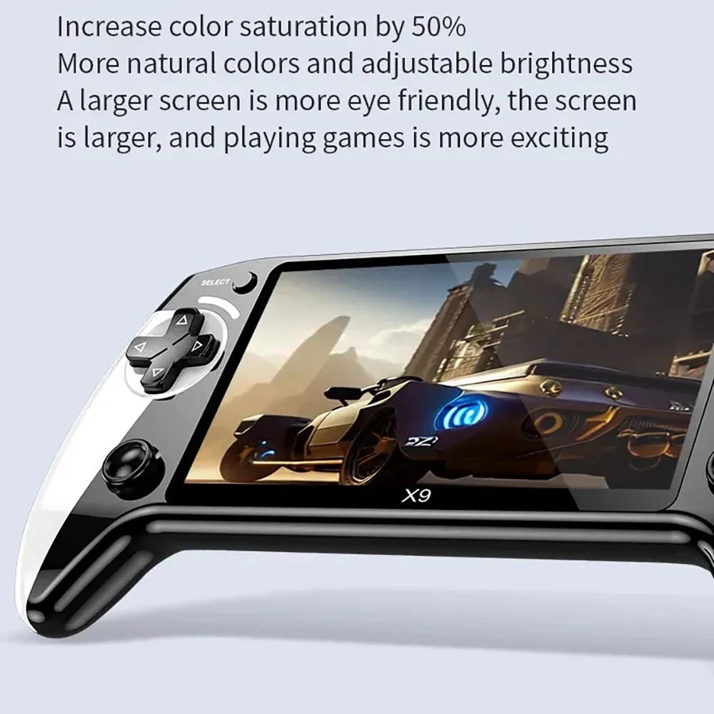X9 Handheld Game Console 5.5 Inch IPS Screen, Video Games 10000+ Games