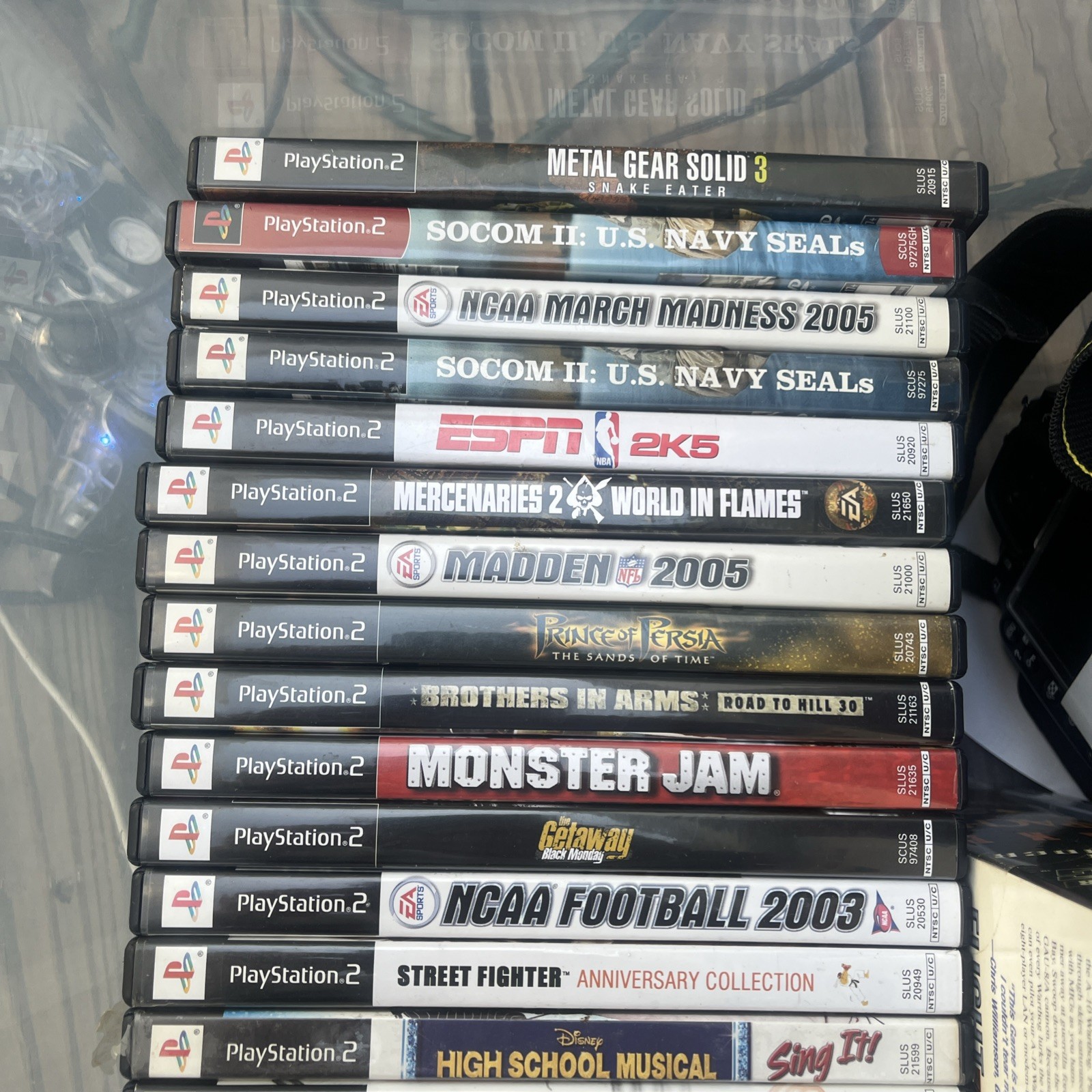 Sony PlayStation 2 PS2 SCPH-77001 w/ Controller cables & 38 Games Tested