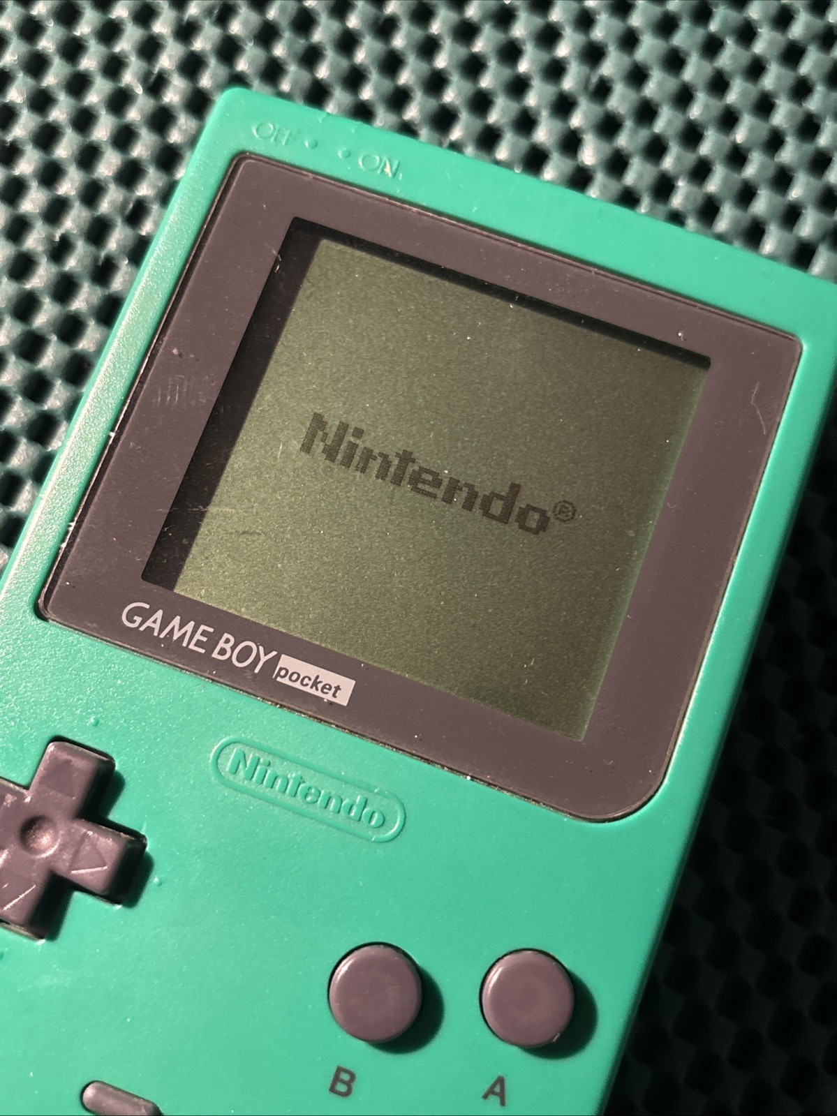 Nintendo Game Boy Pocket Green MGB-001 Tested Working W/ Speedy Gonzales