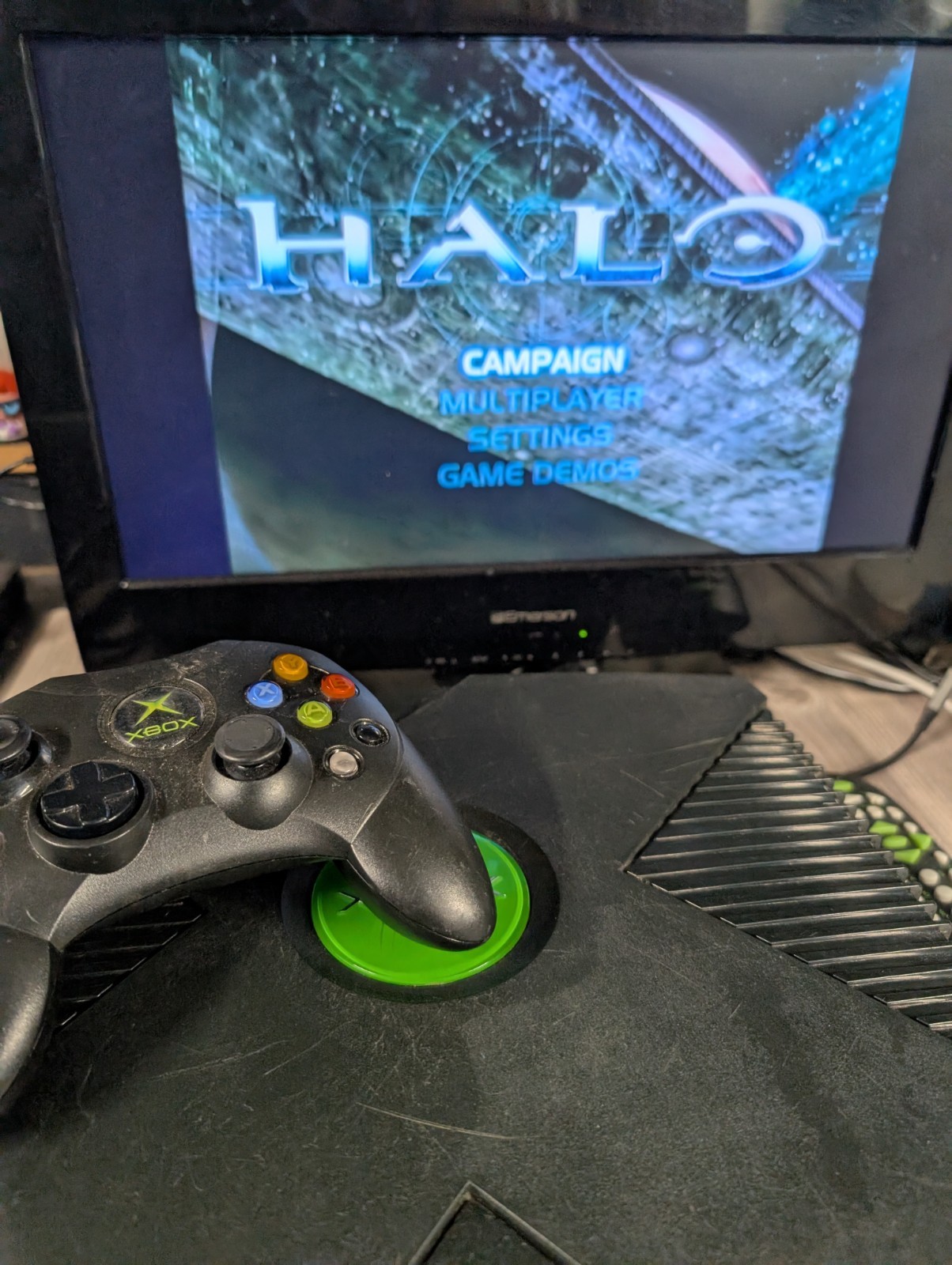 Original OG Xbox Complete Console w/ Controller, 5 Games & Media Remote – Tested