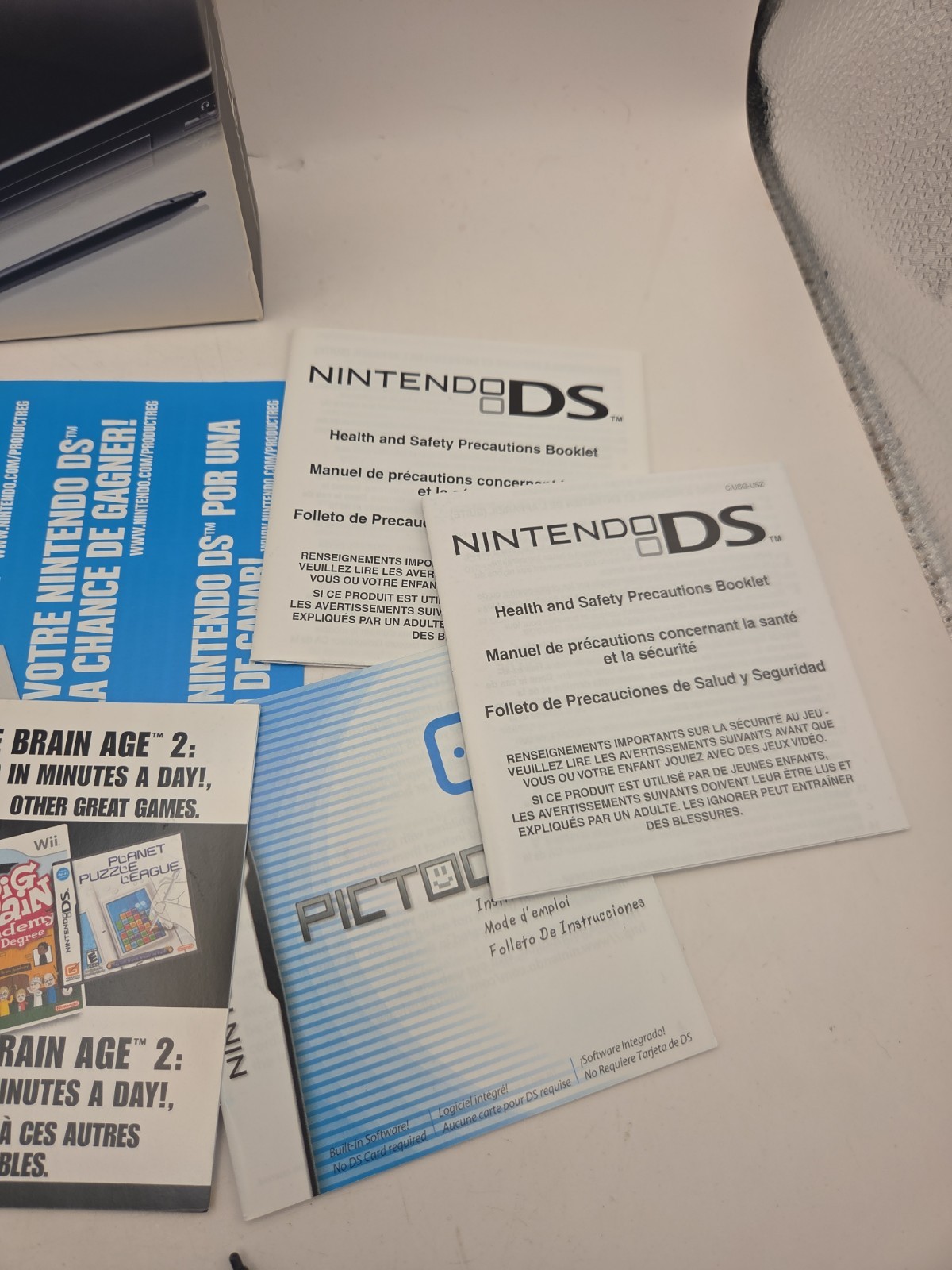 Nintendo DS Lite System – Black In Box CLEAN!