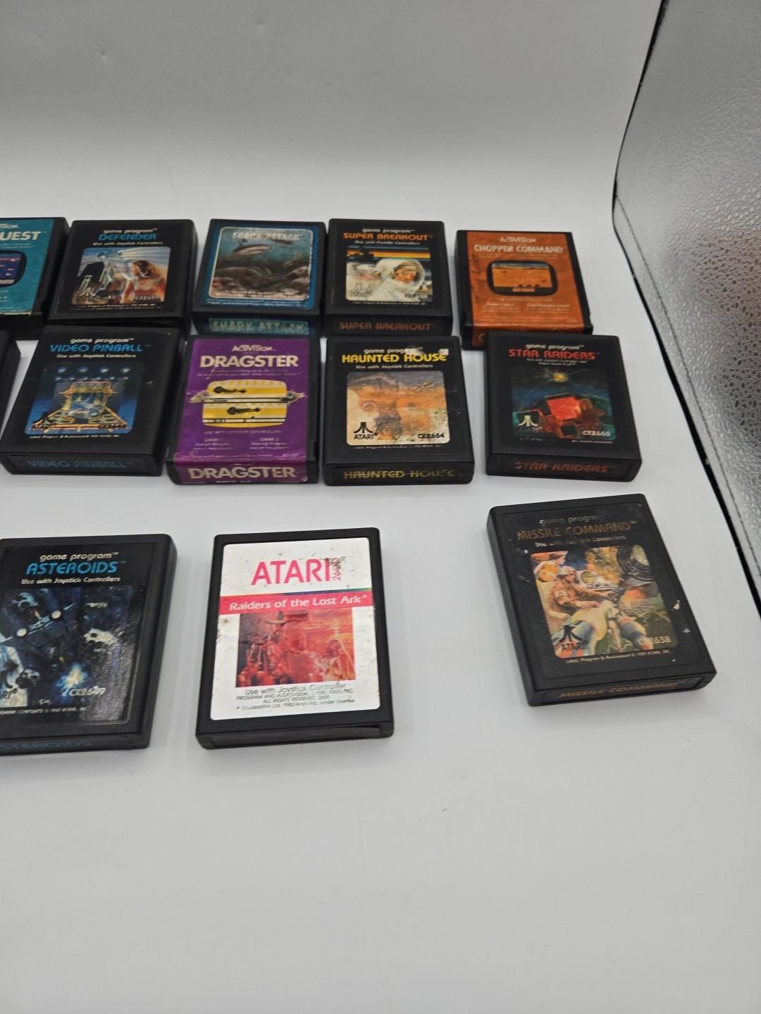 ATARI 7800 Pro System Console 16 Games Controllers Cables Tested Working Rf