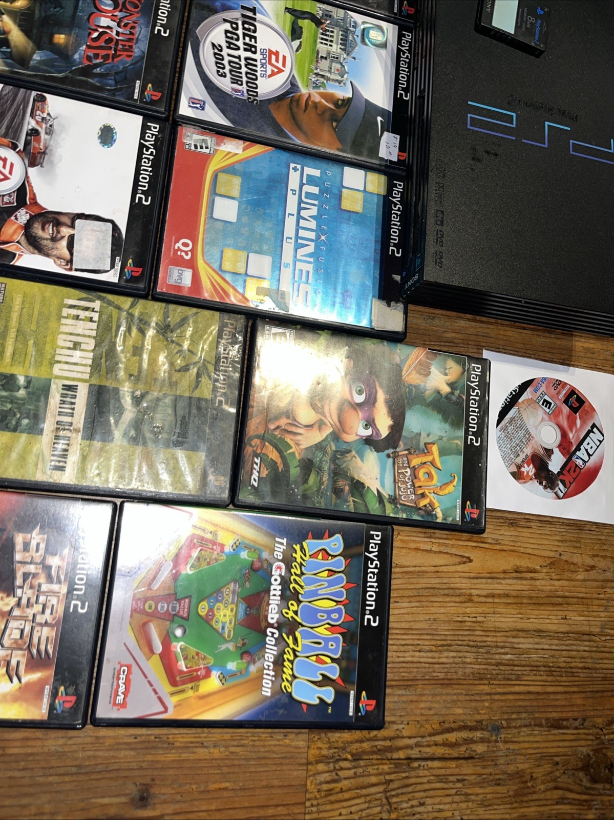Sony PlayStation 2 PS2 Fat SCPH-35001 Console Bundle 22 Games Tested & Working