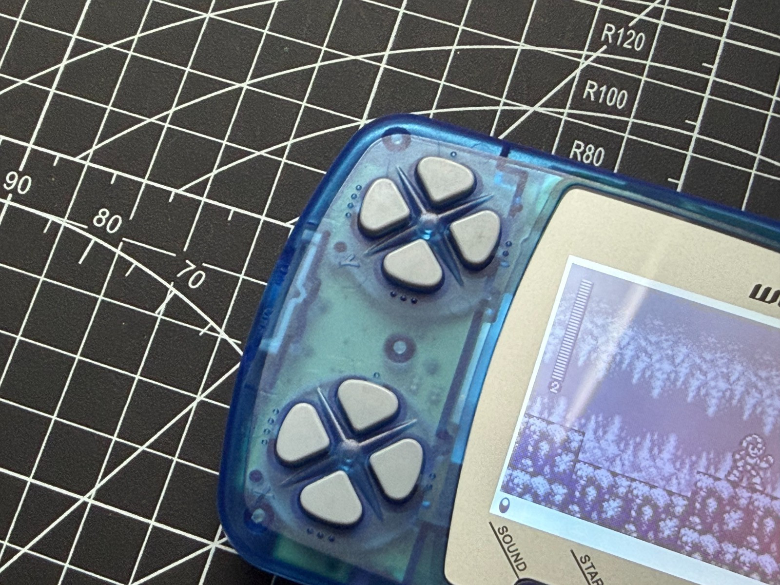 Bandai WonderSwan Mod Backlight For Original Screen – Skeleton Blue