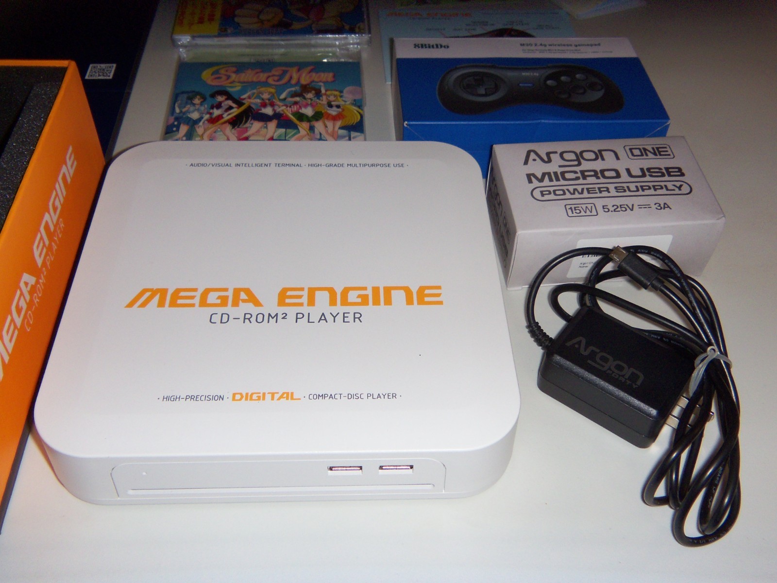 Mega Engine White Limited PC Engine Turbo Duo Sega CD PCEWorks, Sealed Games
