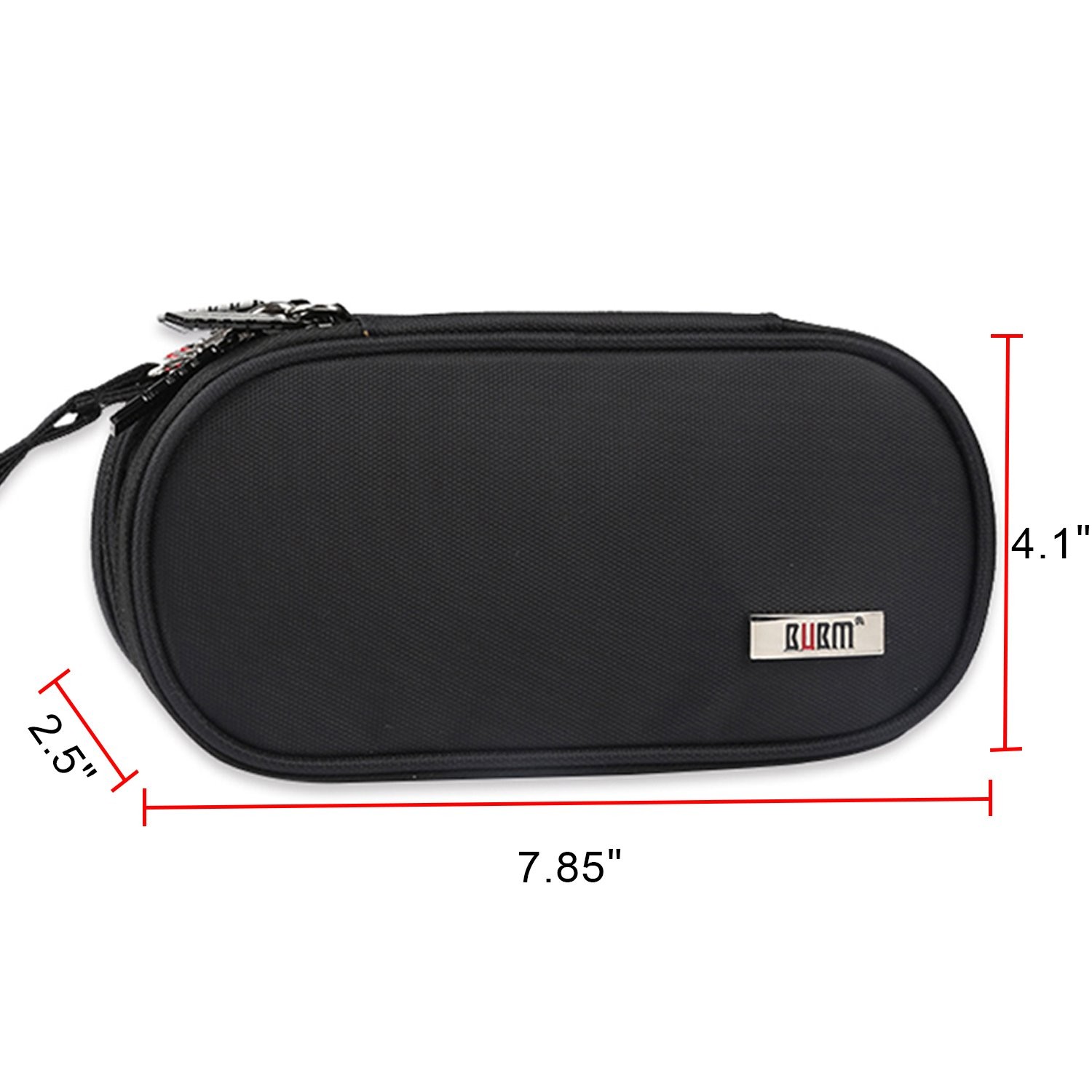 BUBM Double Compartment Storage Case Compatible with PS Vita Medium, black
