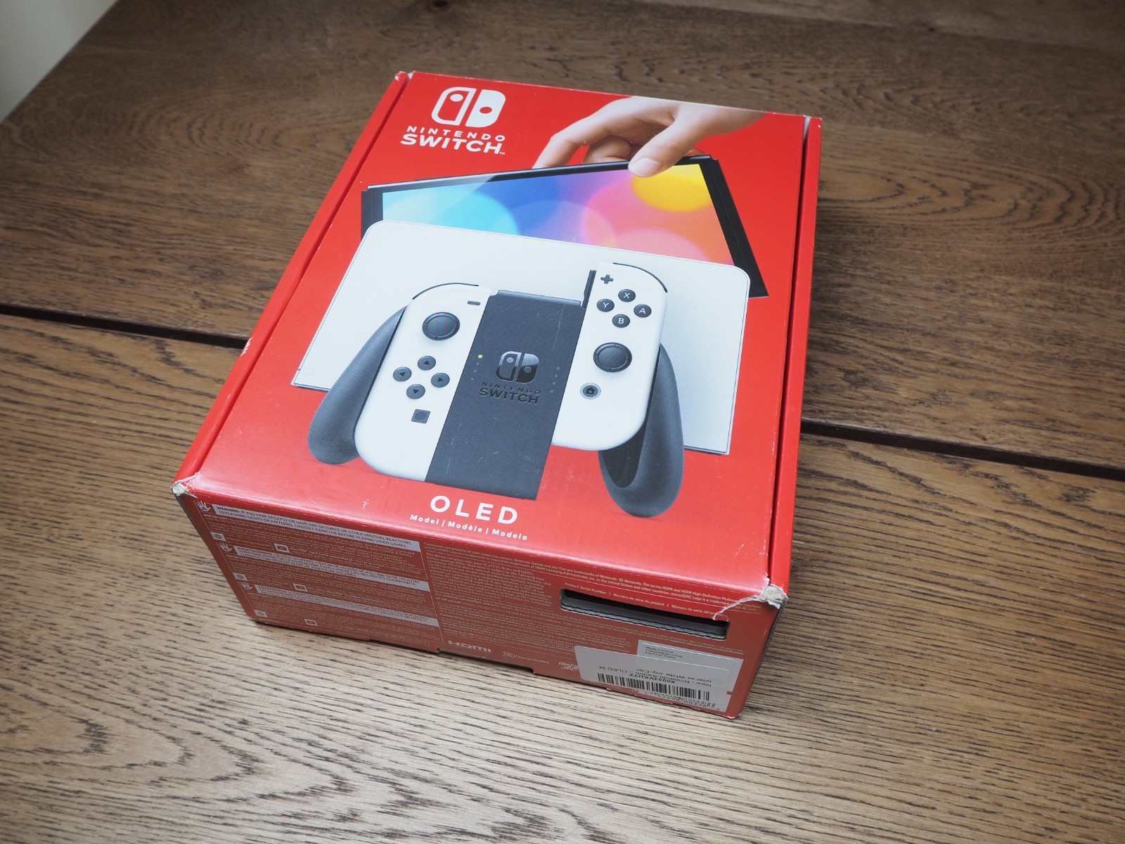 Nintendo Switch OLED Model Handheld Console – 64GB – White with 128GB SD Card
