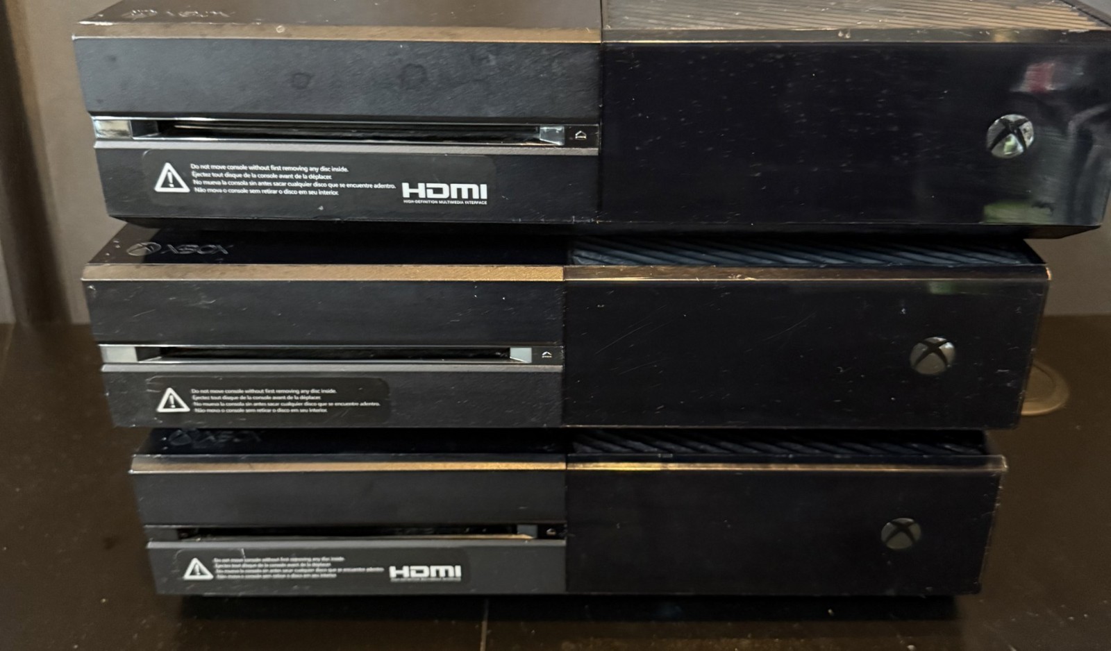 Lot of 3x Microsoft Xbox One Console 500GB – Consoles Only – Model 1540