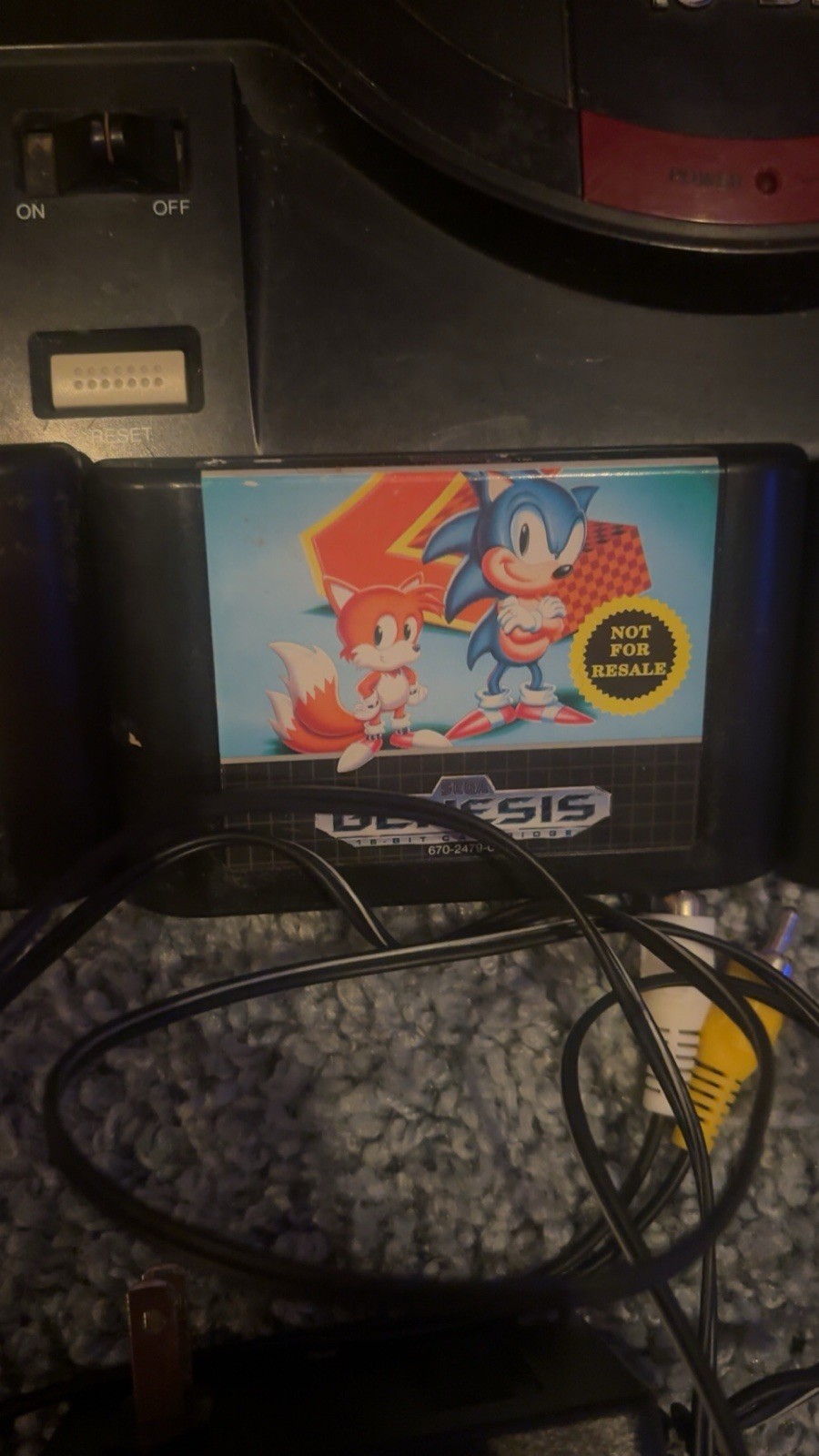 Sega Genesis Model 1601 Console Bundle With Sonic 1 & 2 Street Fighter 2 Special