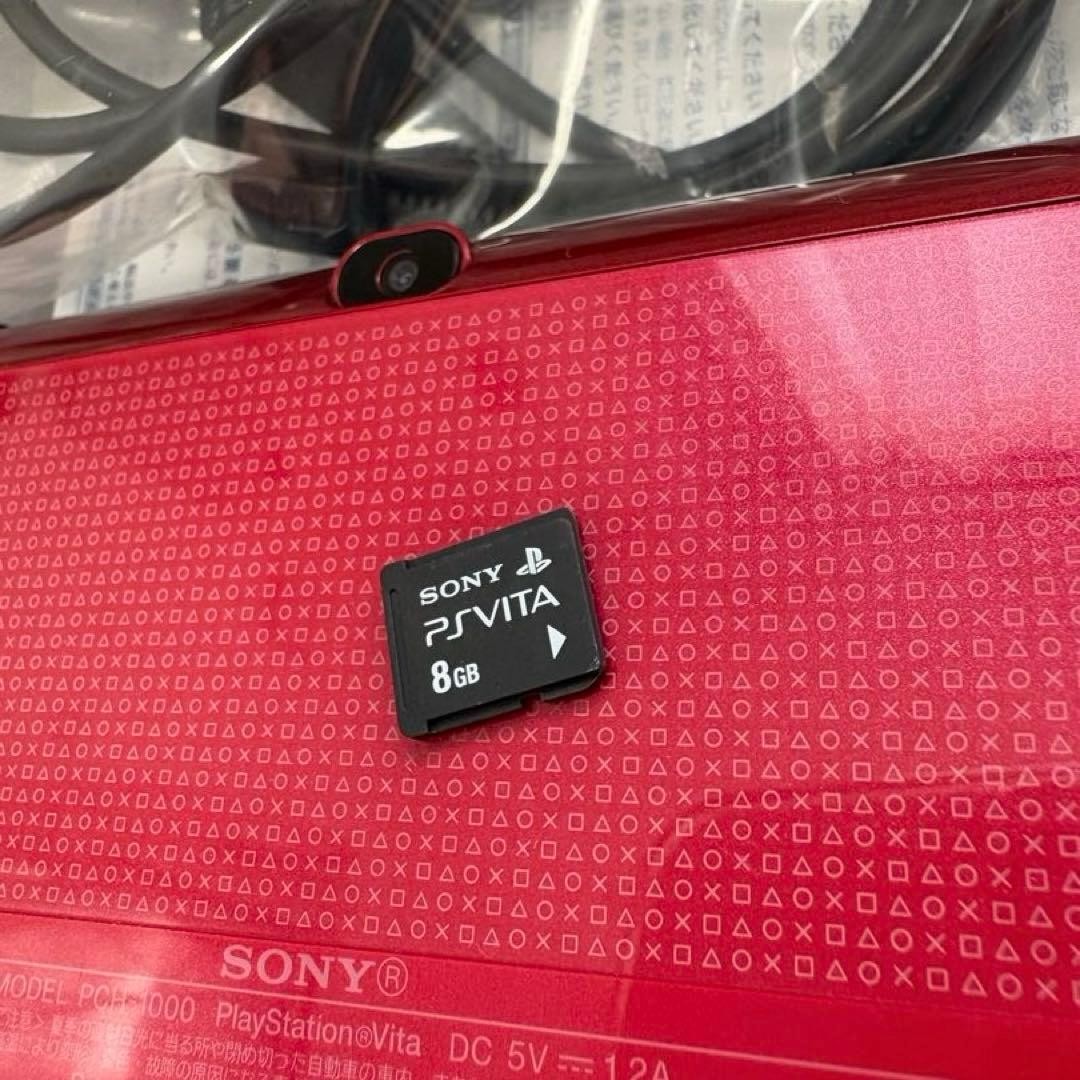 SONY PS Vita Console PCH-1000 WiFi Model Cosmic Red with Box Tested