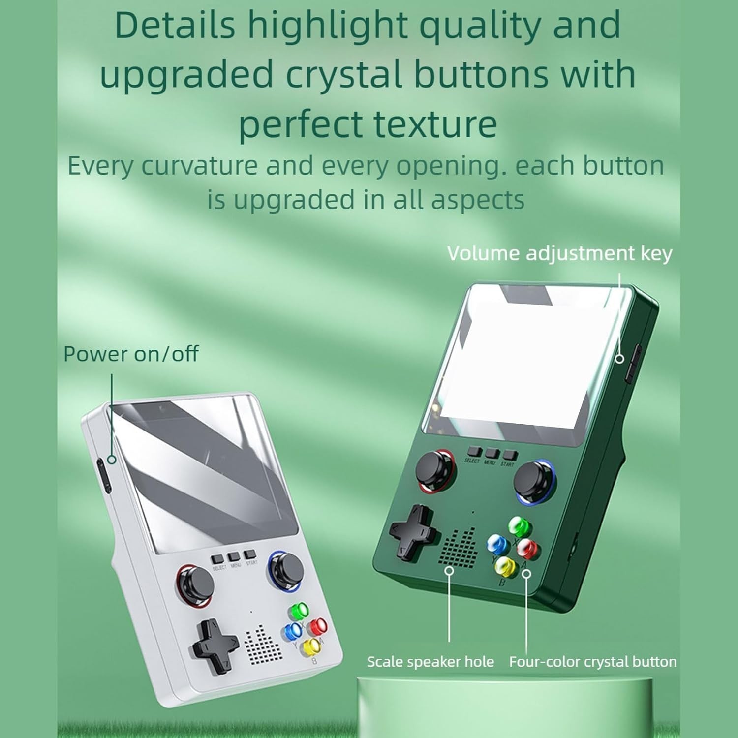 3pcs Retro Handheld Video Game Console Linux System LCD 3.5 Inch IPS Screen 32GB